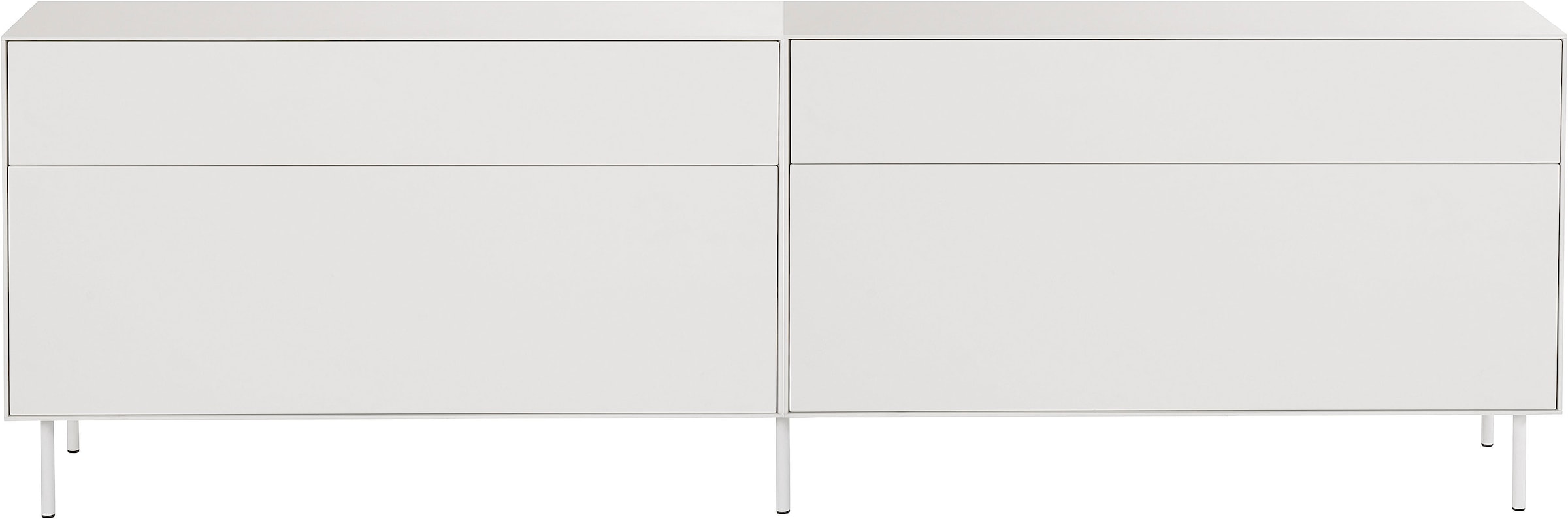 LeGer Home by Lena Gercke Lowboard »Essentials«, (2 St.), Breite: 224cm, MDF lackiert, Push-to-open-Funktion