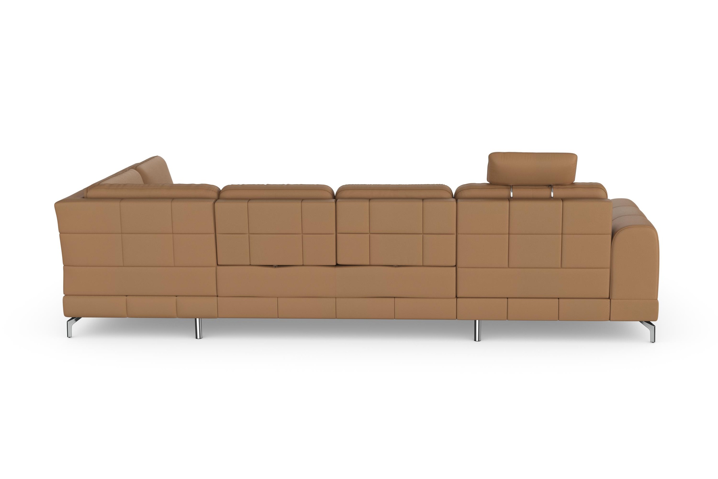 sit&more Wohnlandschaft »Bendigo U-Form«, inklusive Sitztiefenverstellung, Bodenfreiheit 12 cm, in 2 Fußfarben