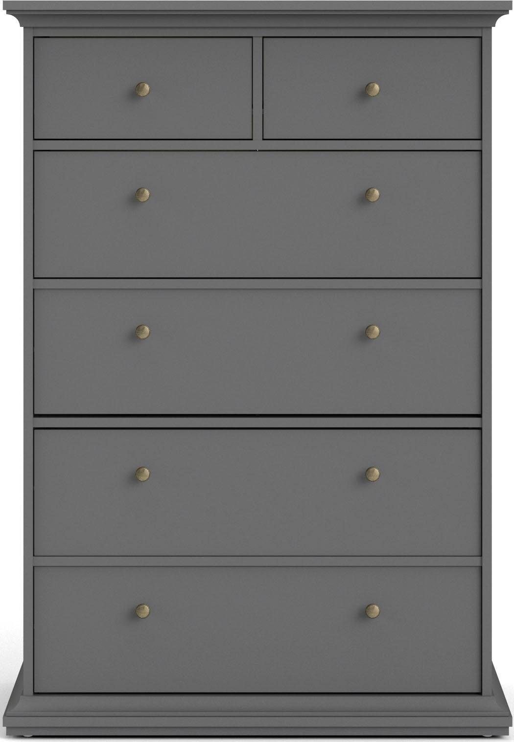 Home affaire Sideboard »Paris«, mit vielen Stauraummöglichkeiten und Rahmenoptik, Breite Höhe 140 cm