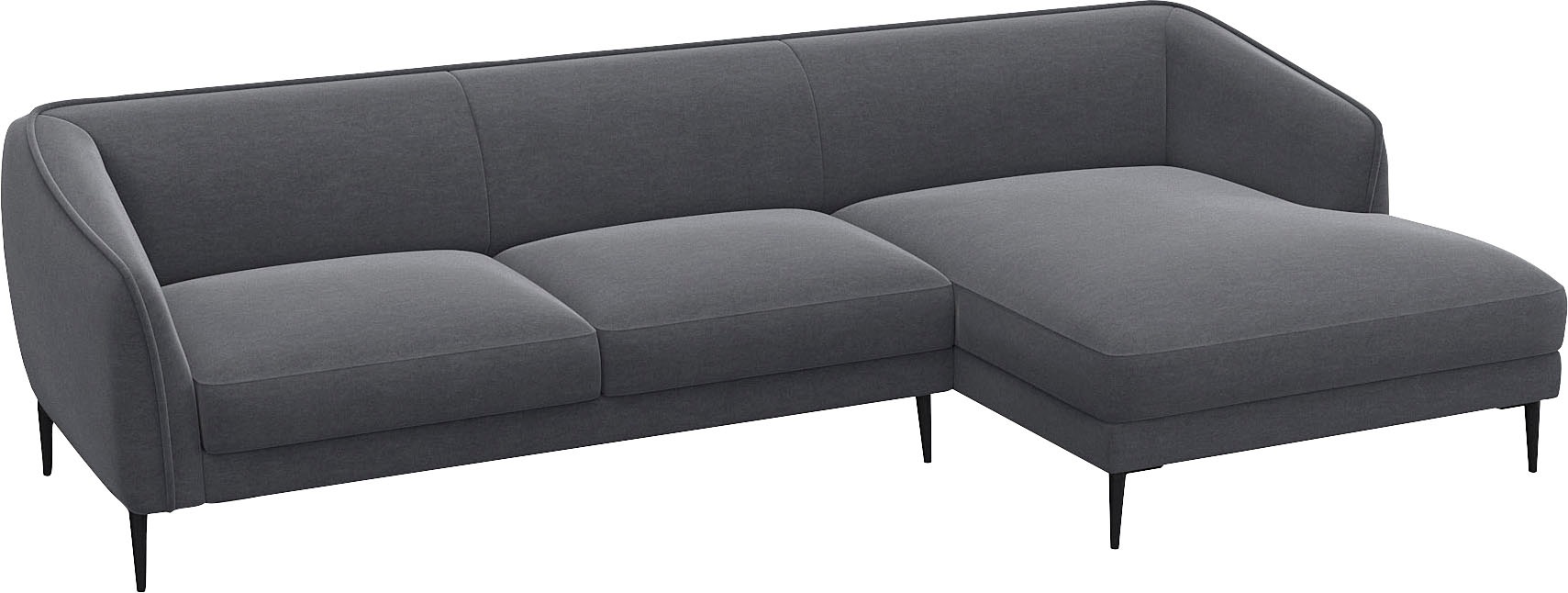 FLEXLUX Ecksofa »Belle Designsofa, L-Form, B/T 288/149 cm«, Skandinavisches Design, In hochwertiger Verarbeitung