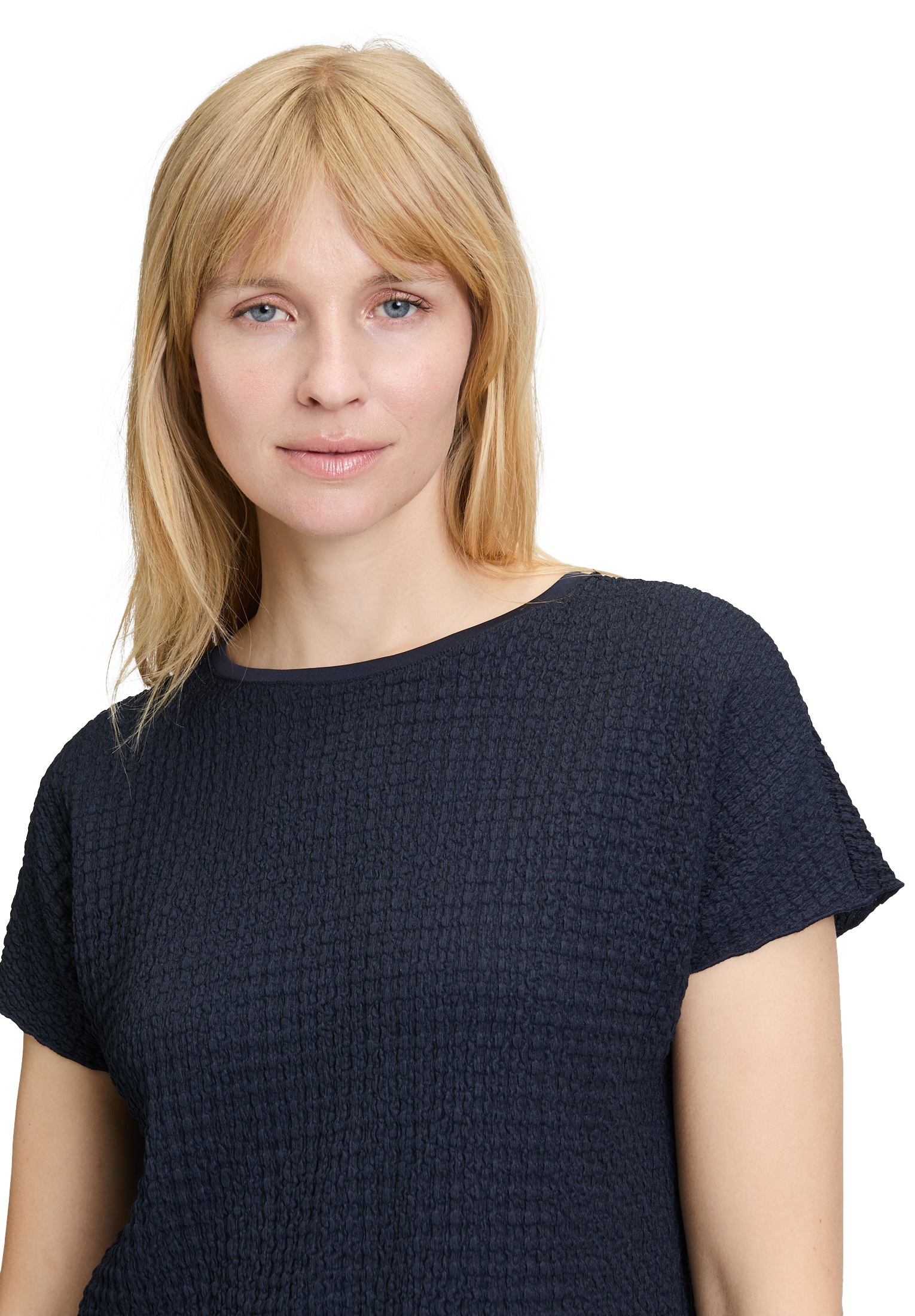 Betty Barclay Kurzarmshirt »Betty Barclay Damen Strukturshirt mit U-Boot-Ausschnitt«, (1 tlg.)