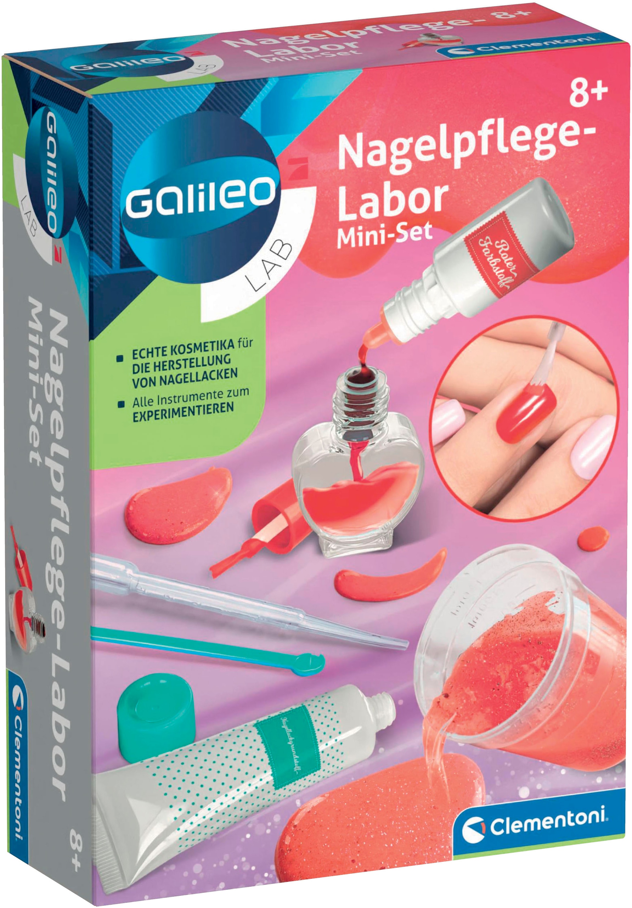 Clementoni® Kreativset »Galileo Lab, Nagelpflege-Labor Mini-Set«
