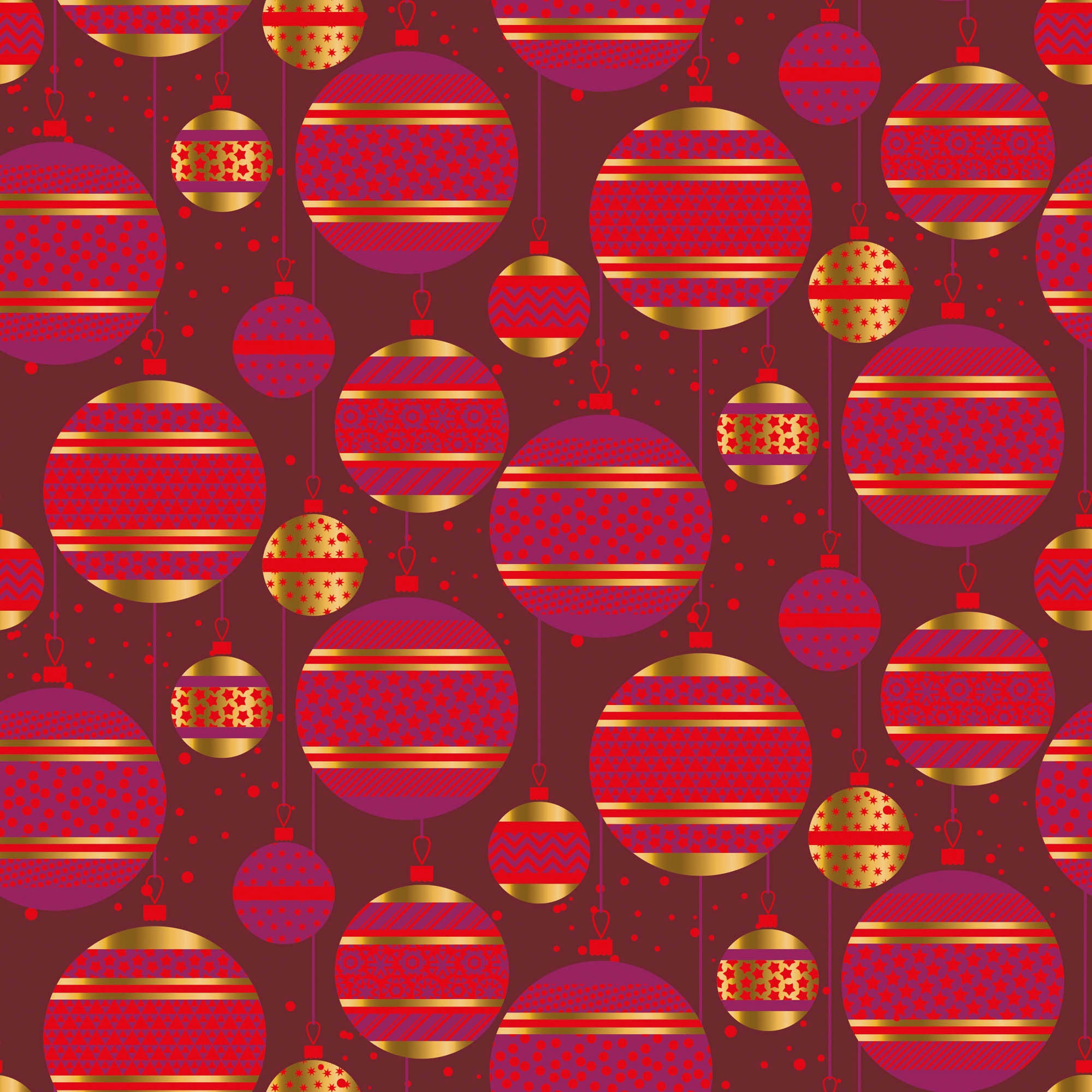 queence Dekokissen »Dora«, Kissenhülle,Christbaumkugeln,Rot,Weihnachten,Festlich,Weihnachtsbaum