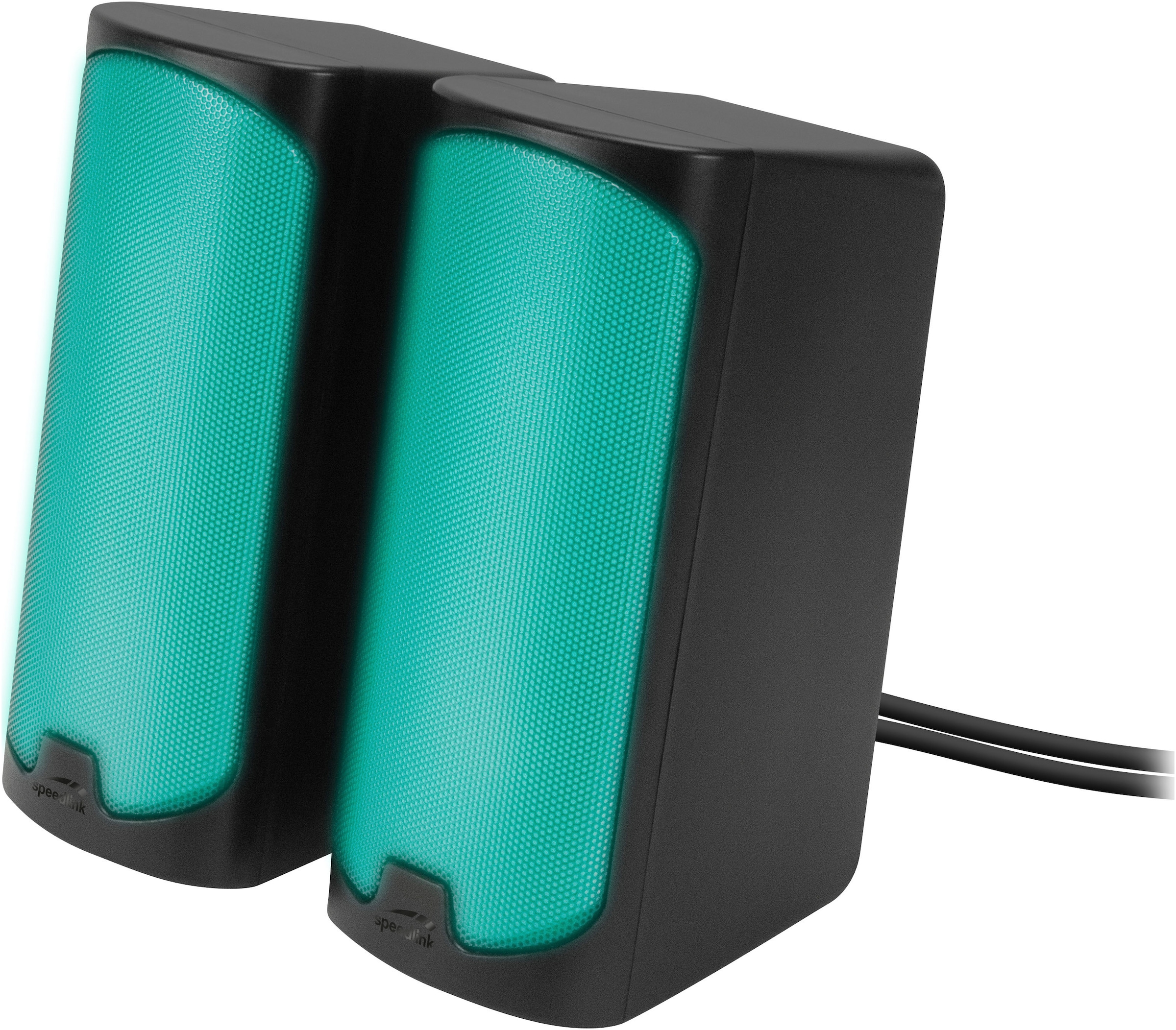 Speedlink PC-Lautsprecher »TONOS RGB Gaming Stereo Speaker«, RGB Beleuchtung, Bluetooth Verbindung zum Smartphone, Tablet, etc.