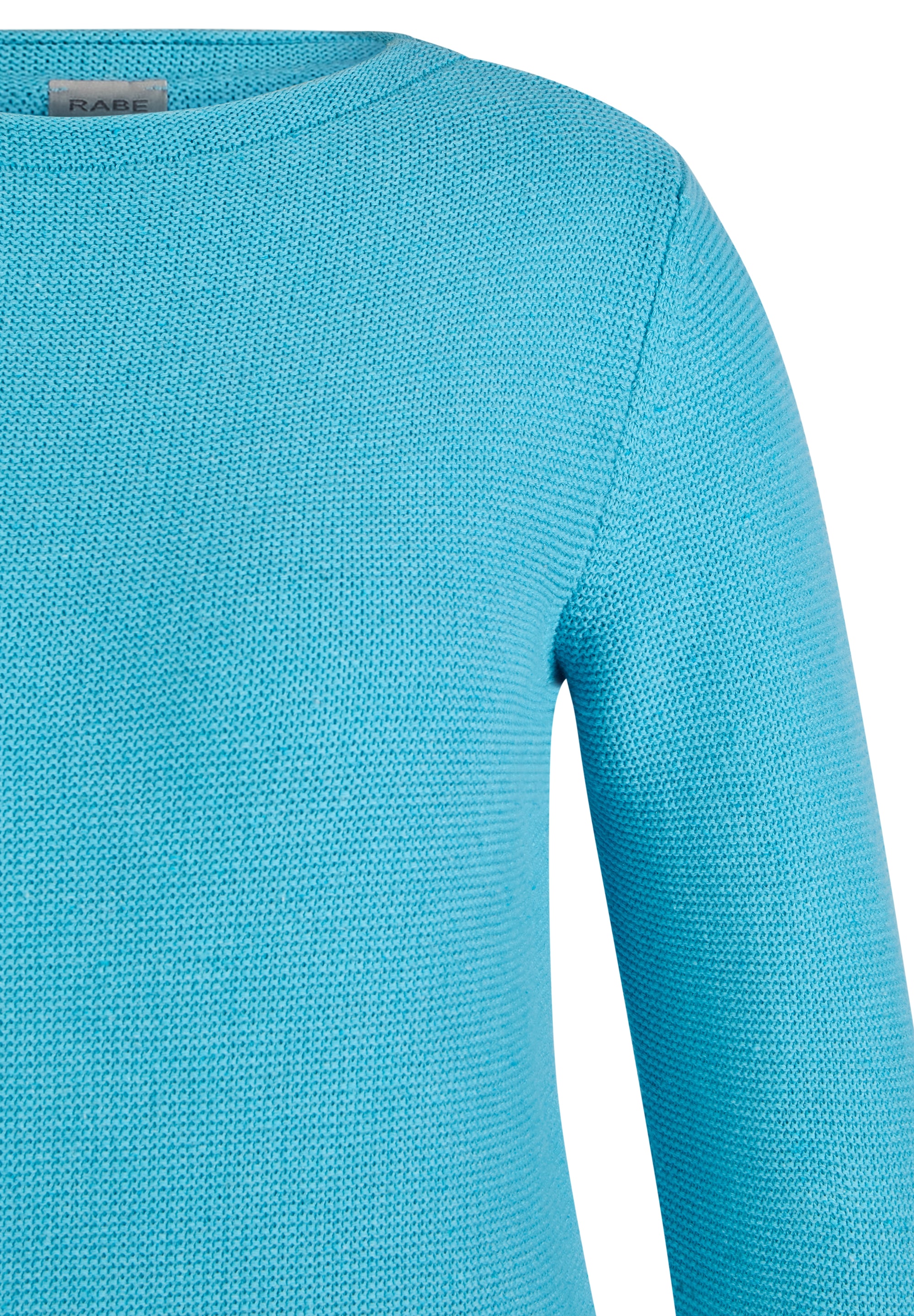 Rabe Rundhalspullover in Struktur-Optik