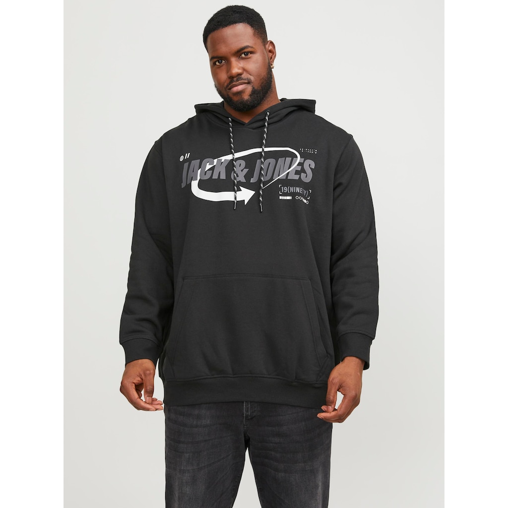 Jack & Jones PlusSize Hoodie »JCOBLACK SWEAT HOOD CH PLS«