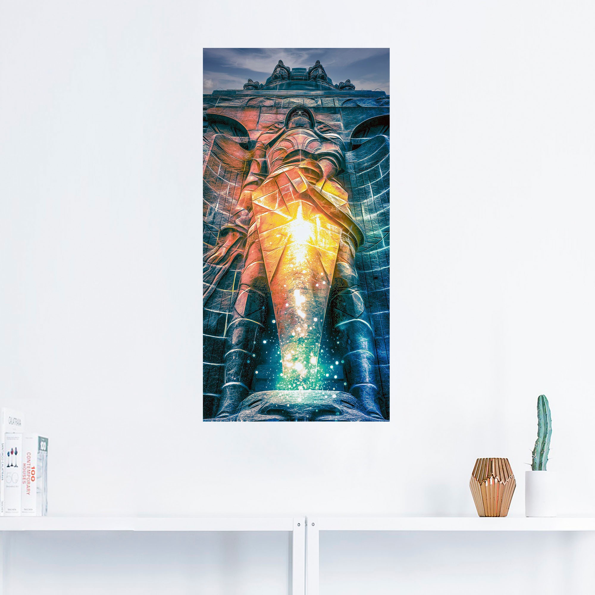 Artland Wandbild »Krieger des Lichts Denkmal Leipzig«, klassische Fantasie, (1 St.), als Alubild, Leinwandbild, Wandaufkleber oder Poster in versch. Größen