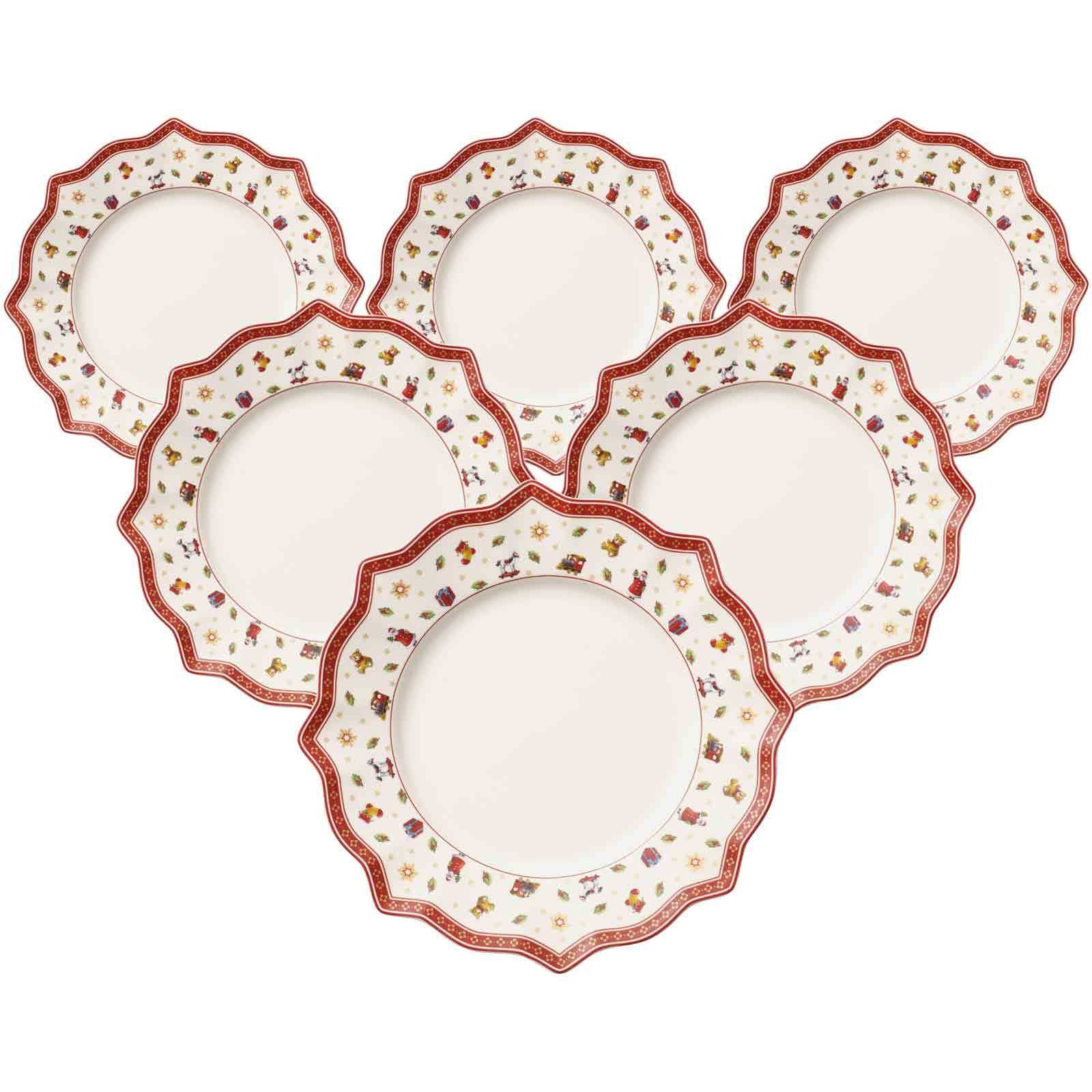 Villeroy & Boch Speiseteller "Speiseteller Toys Delight ø 28,4 cm 6er Set weiß"