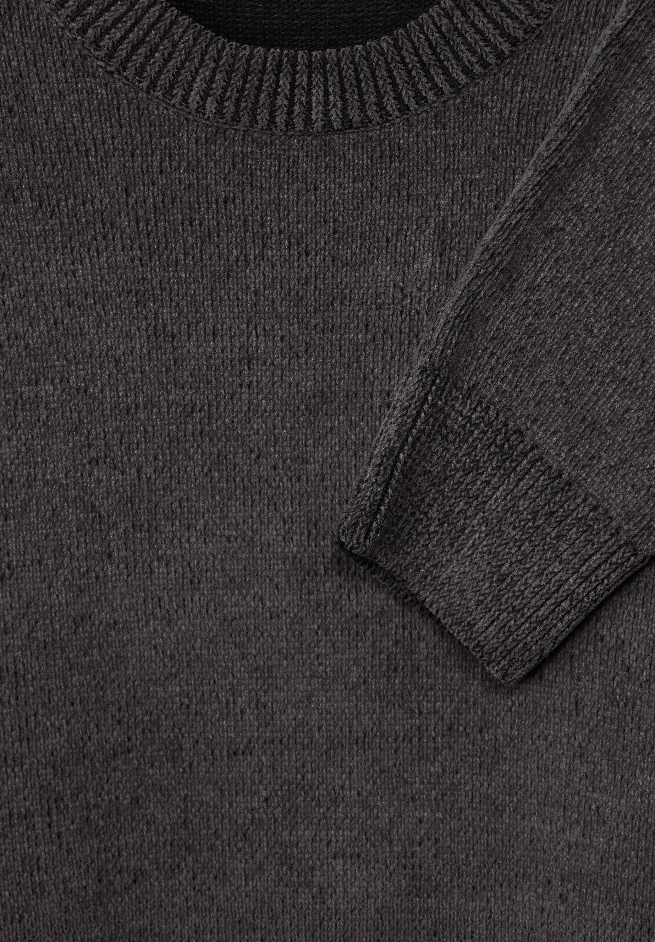STREET ONE MEN Strickpullover, mit Rundhalsausschnitt