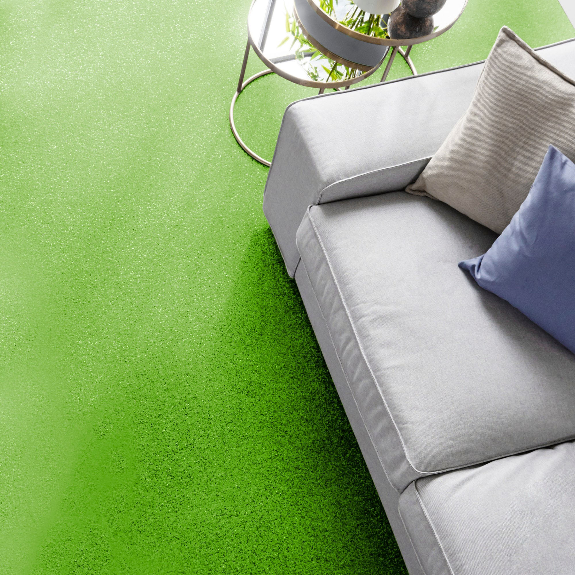 Andiamo Teppichboden "Kira, Velours, Gesamthöhe 8 mm, Luxusklasse LC1" rechteckig Uni Farben, Breite 400 cm, strapazierfähig, pflegeleicht, Wohnzimmer