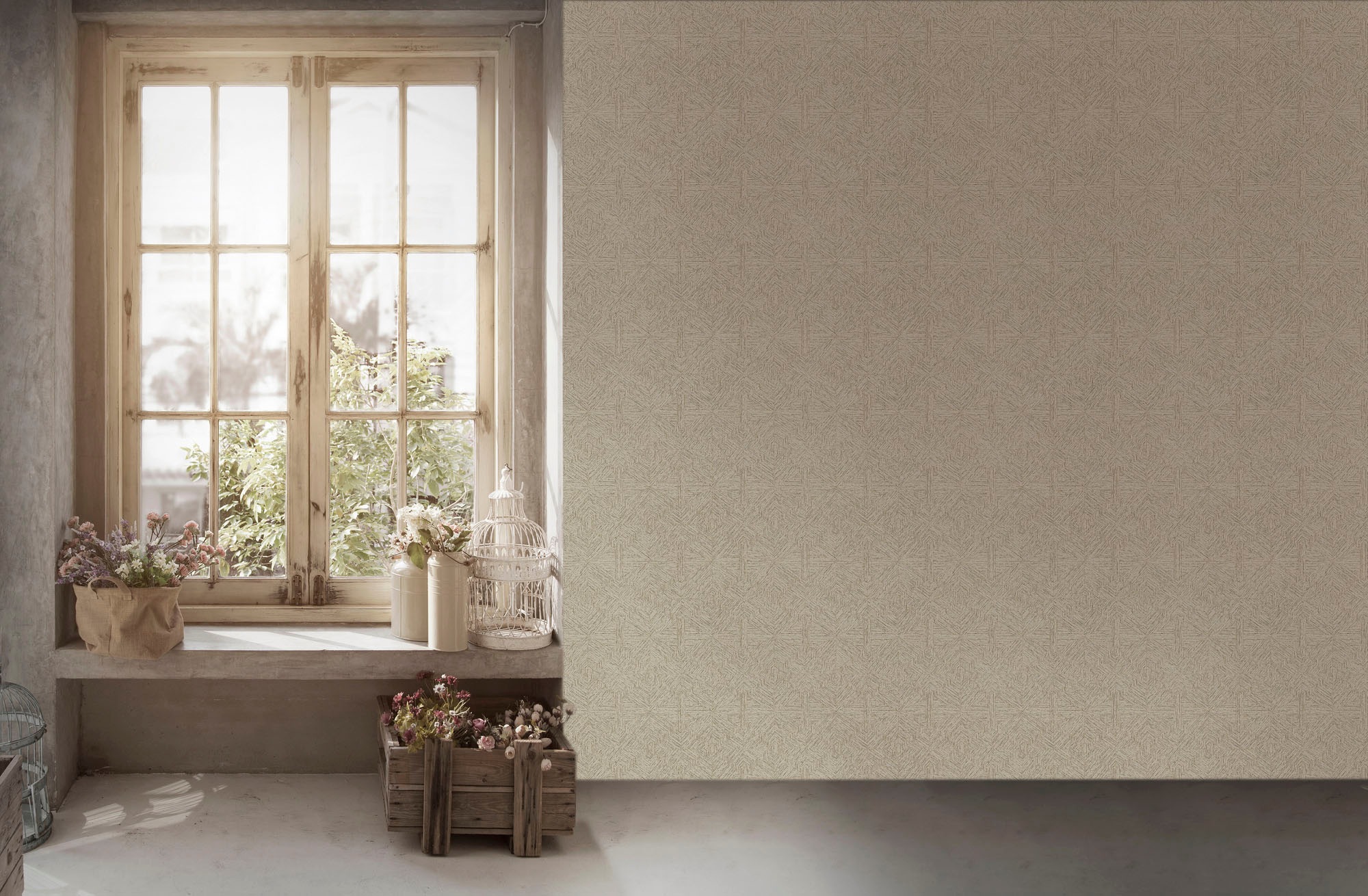 living walls Vliestapete »My Home My Spa«, geometrisch-grafisch-Motiv, Design Tapete Geometrisch Tapeten Wohnzimmer Schlafzimmer Küche Design