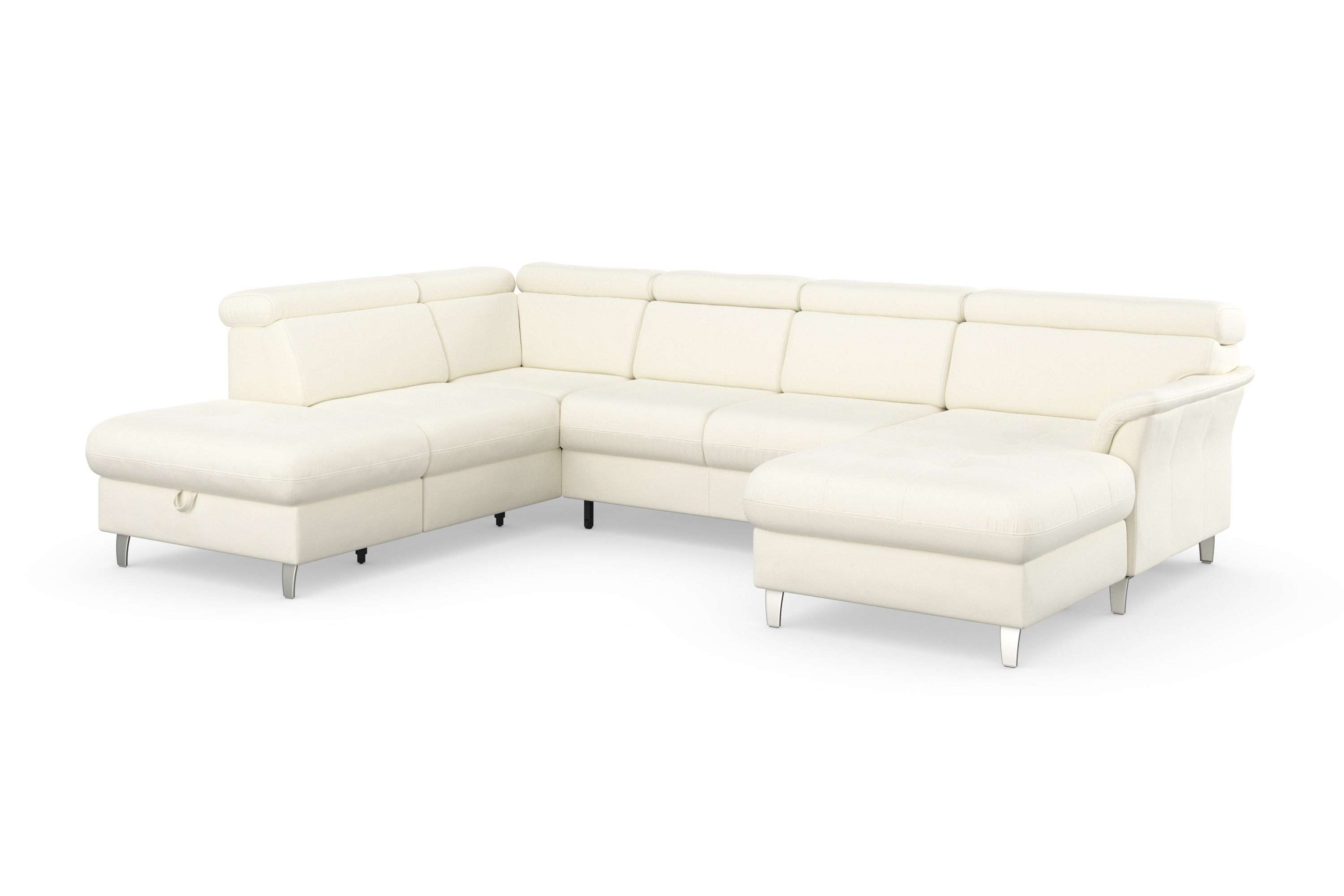 Thumbnail - sit&more Wohnlandschaft "Marano U-Form" inklusive Kopfteilverstellung, wahlweise mit Bettfunktion, Bettkasten