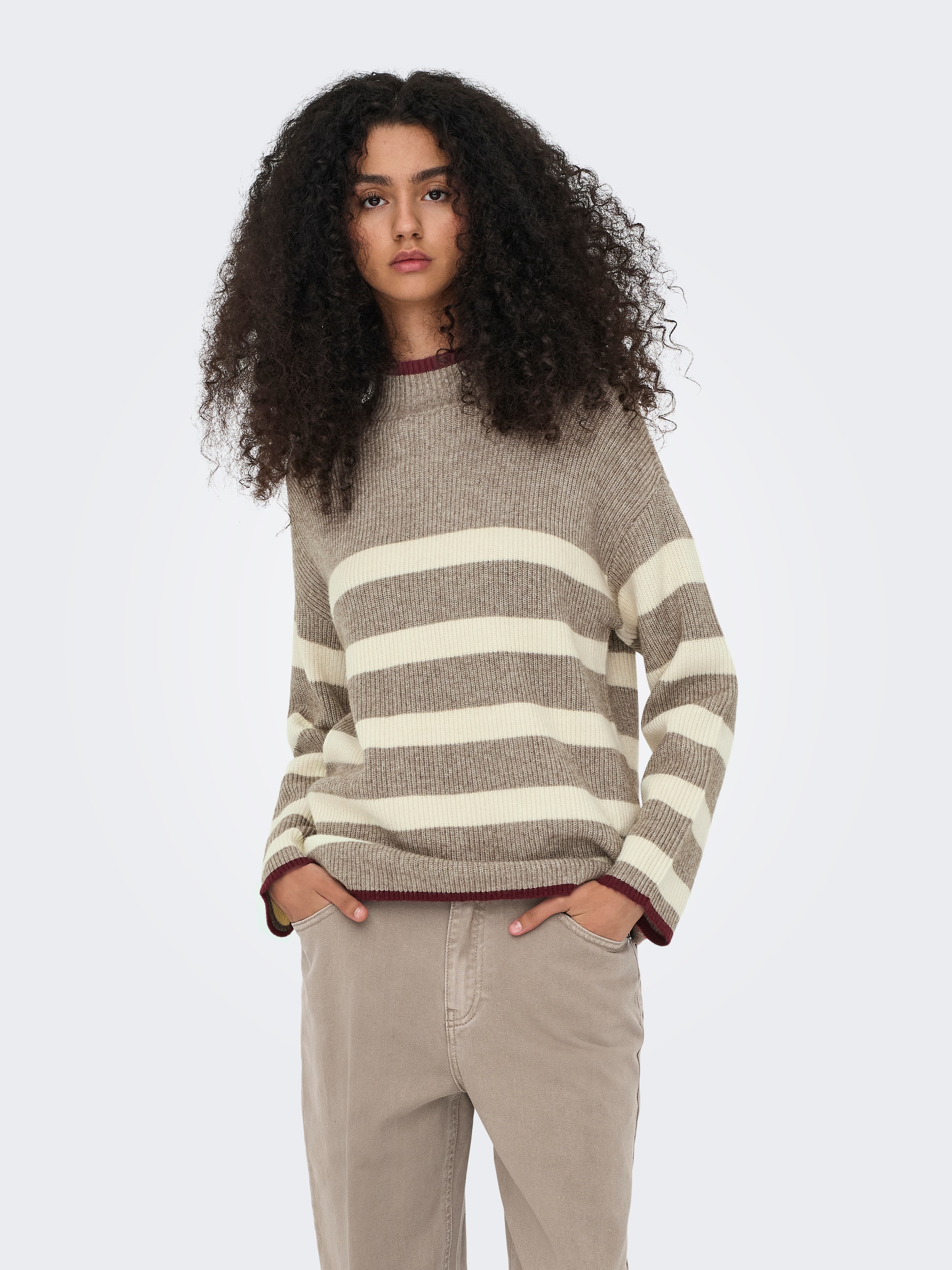 ONLY Strickpullover "ONLKATIA LS RIB HIGHNECK CC KNT" günstig online kaufen