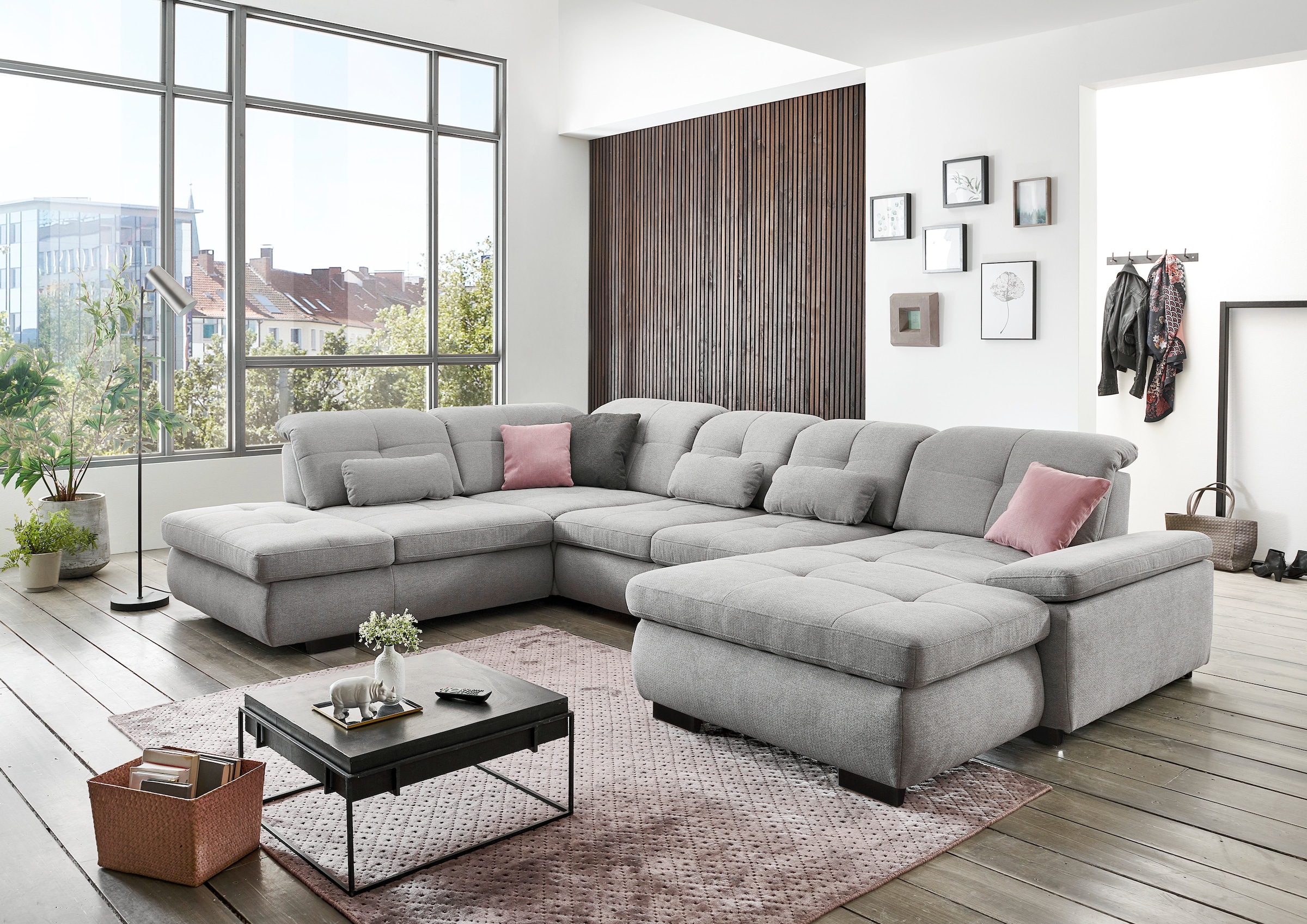 Die PlanBar Ecksofa »MP-IN16012 L-Form, mit Kaltschaum-Polsterung«, inkl. Sitztiefenverstellung wahlweise mit weiteren Funktionen