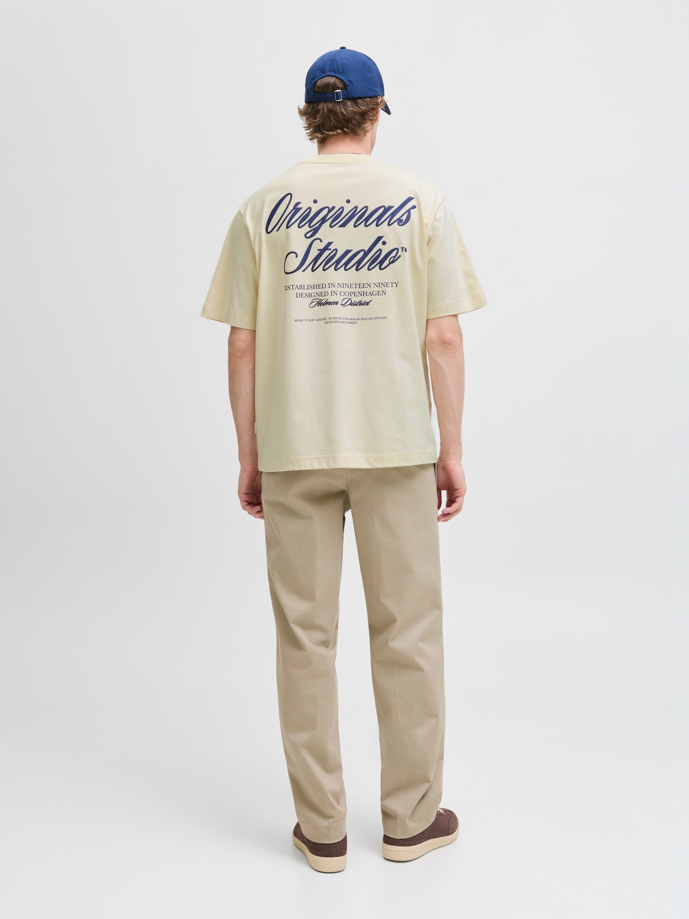 Jack & Jones Kurzarmshirt »JORNORREBRO TYPO TEE SS CREW NECK NOOS«