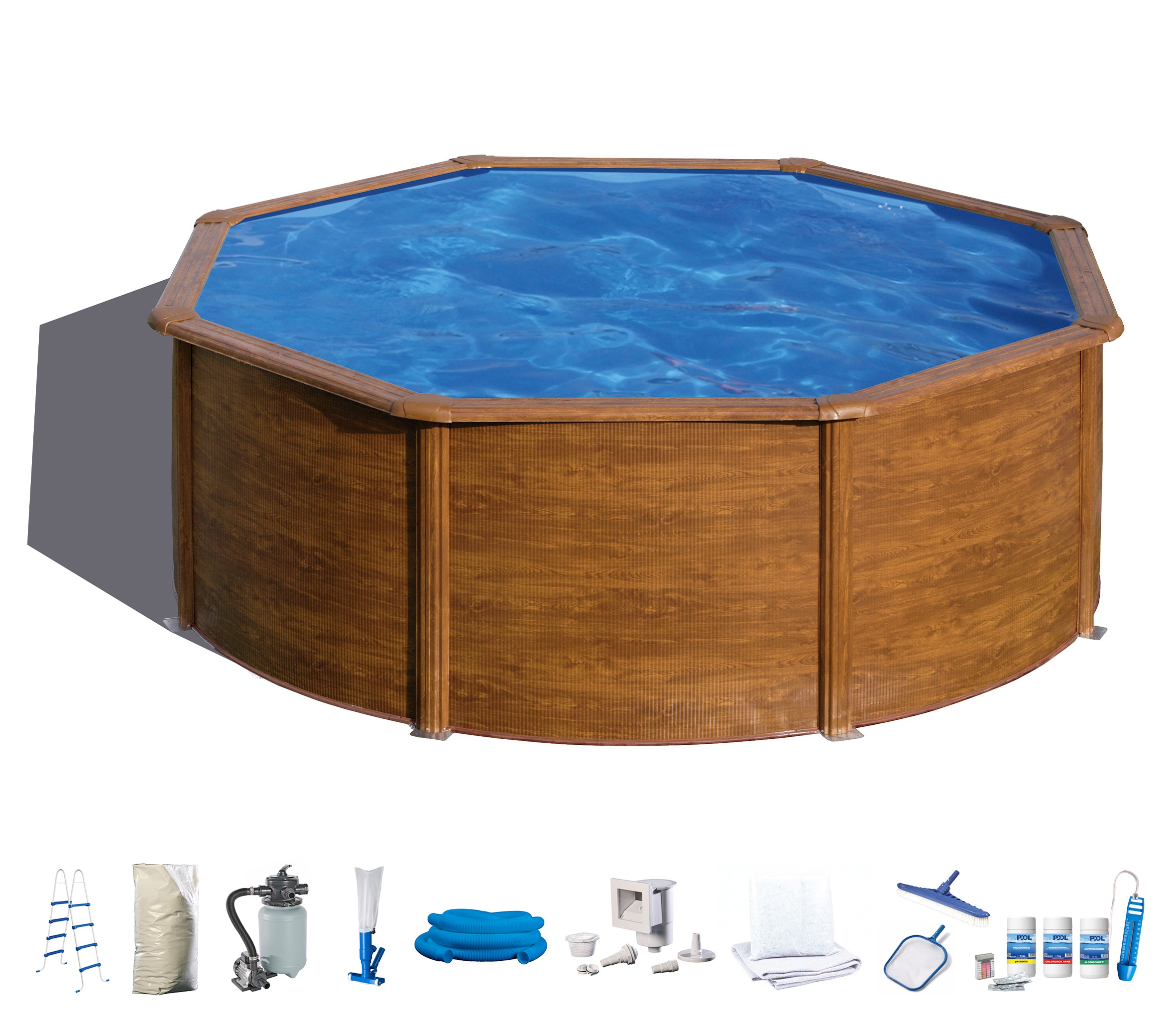 my POOL BWT Rundpool, (Komplett-Set, 10 tlg.), in moderner Holzoptik, versc günstig online kaufen