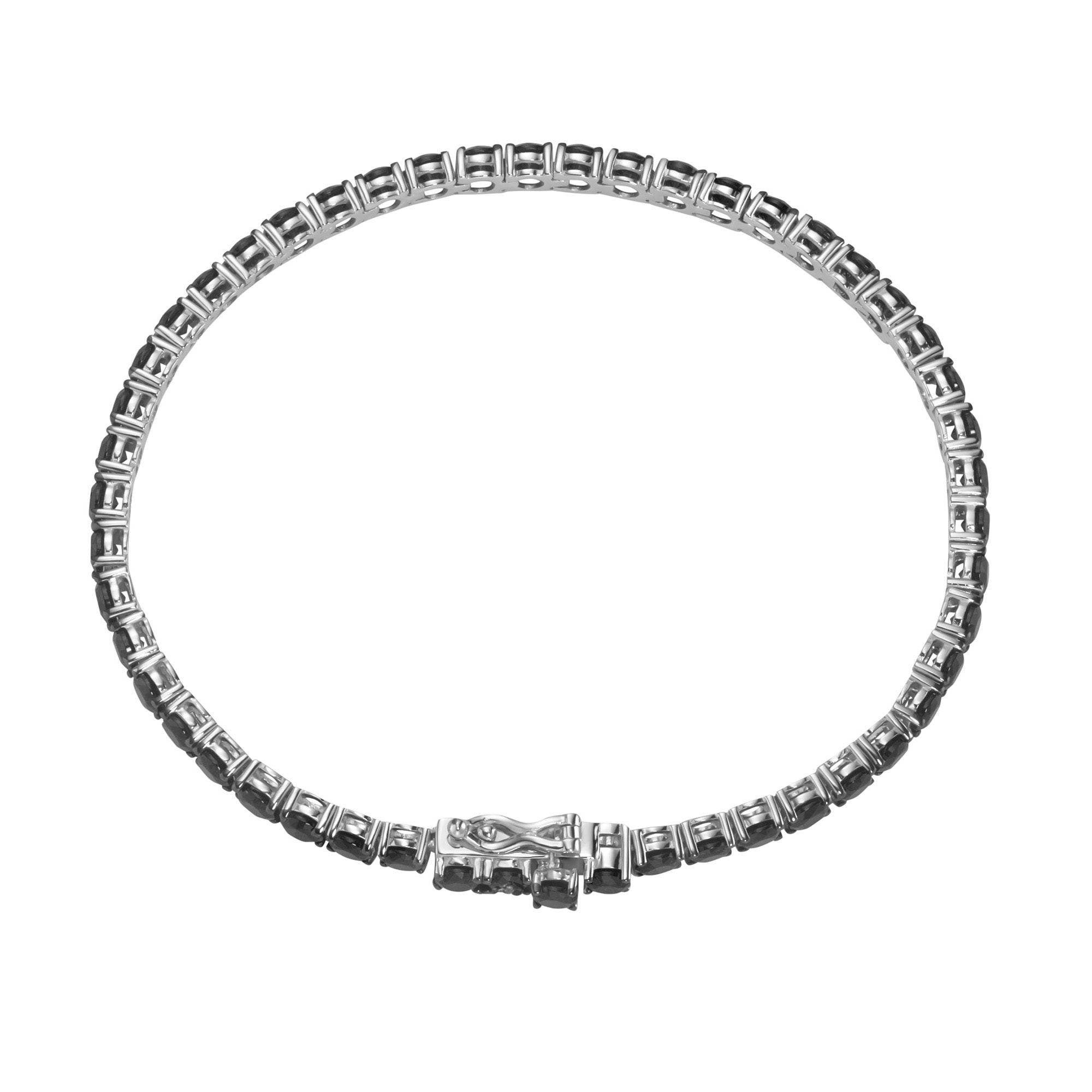 GIORGIO MARTELLO MILANO Armband »mit schwarzen Zirkonia, Silber 925«