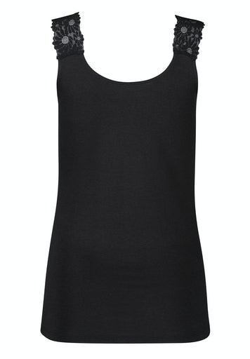 Skiny Unterhemd »CottonLace Essentials«, bequem, stylisch, eng geschnitten, mit Spitze, Baumwollmix