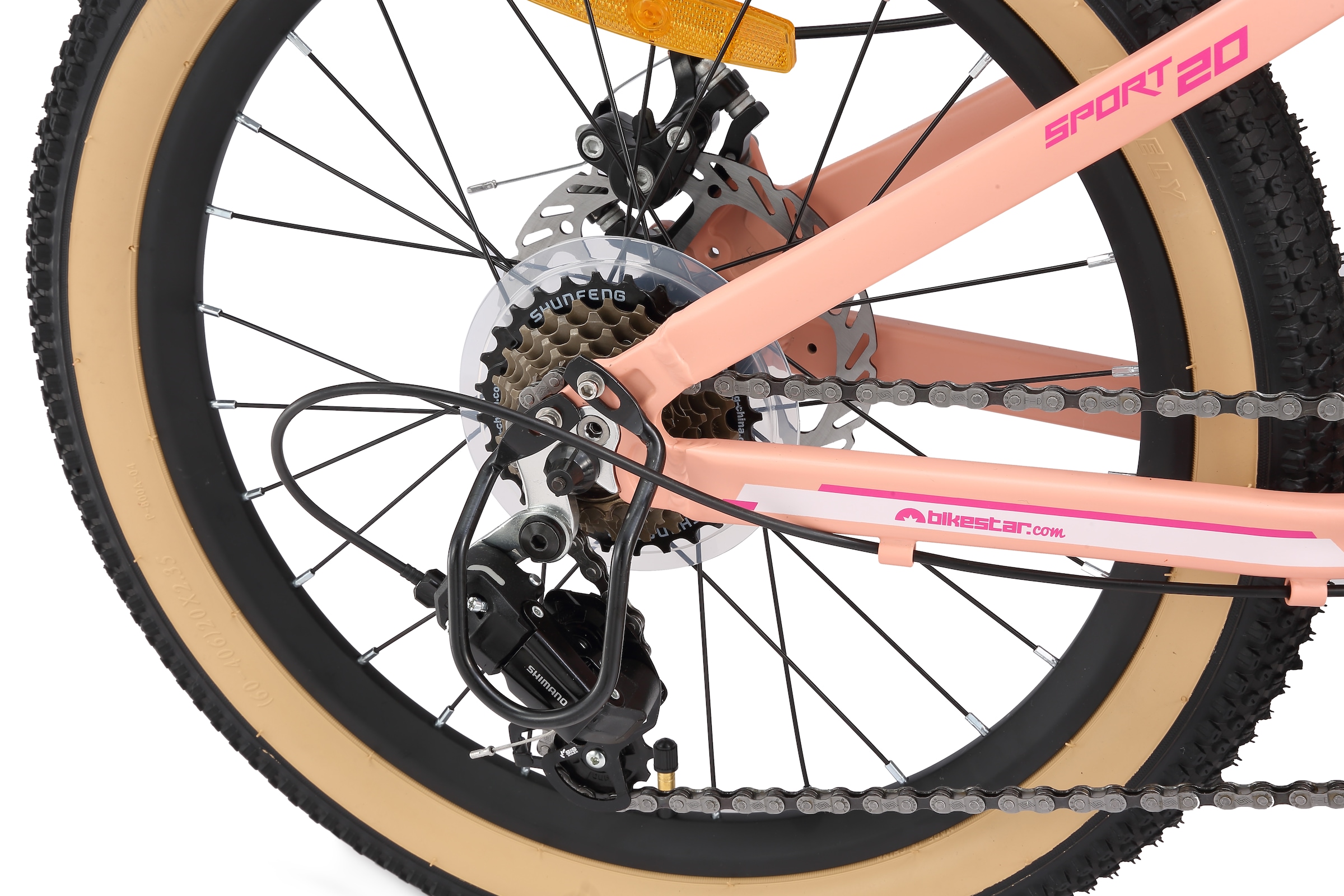 Bikestar Jugendfahrrad 7 Gang Shimano RD-TY21 Schaltwerk Kettenschaltung