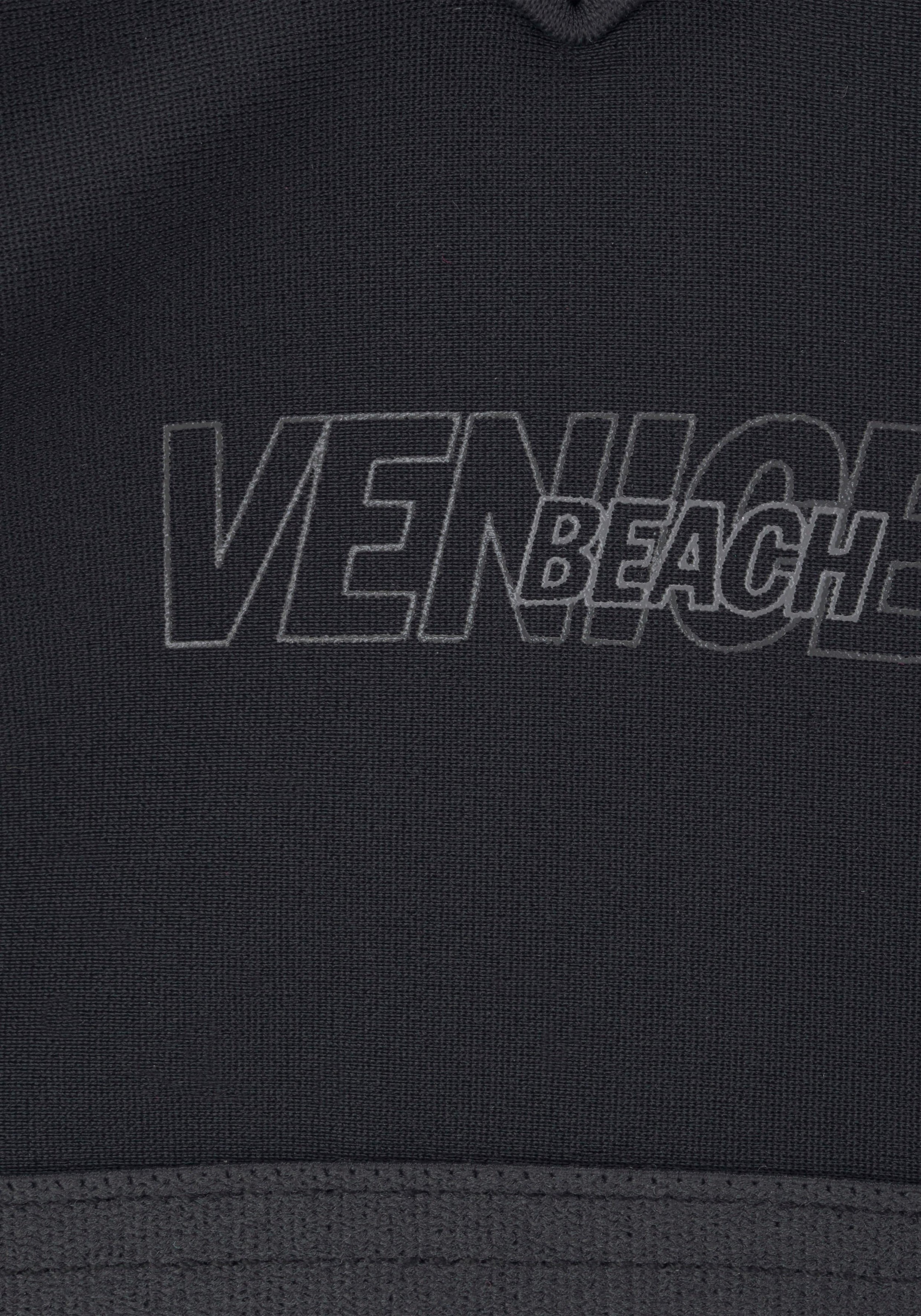 Bustier-Bikini VENICE BEACH, Damen, Gr. 36, Cup C/D, schwarz (schwarz, grau), Polyamid, unifarben, Bikini-Sets, mit abgetönten Details 3