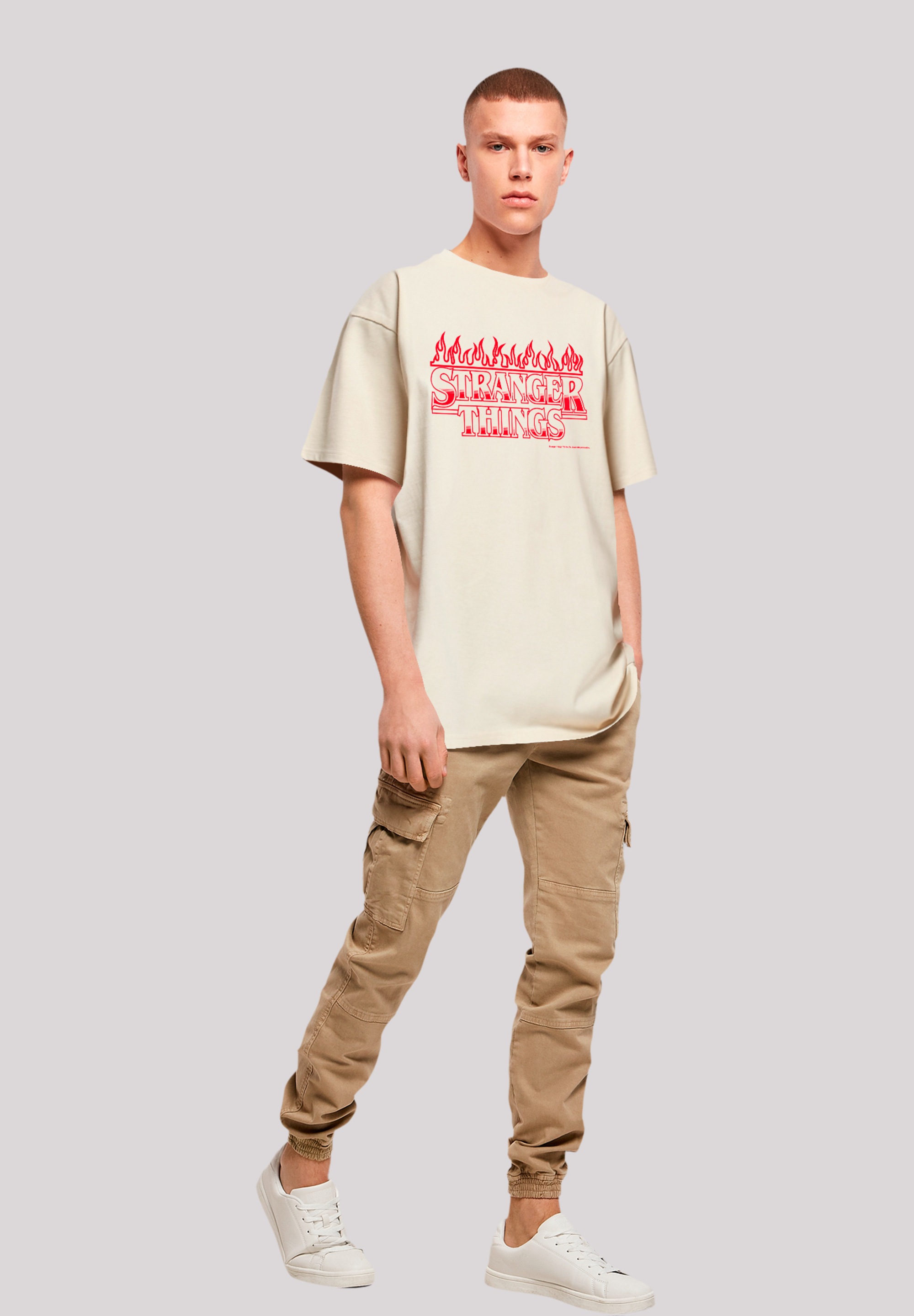 F4NT4STIC T-Shirt »Stranger Things Flames Netflix TV Series«, Premium Qualität