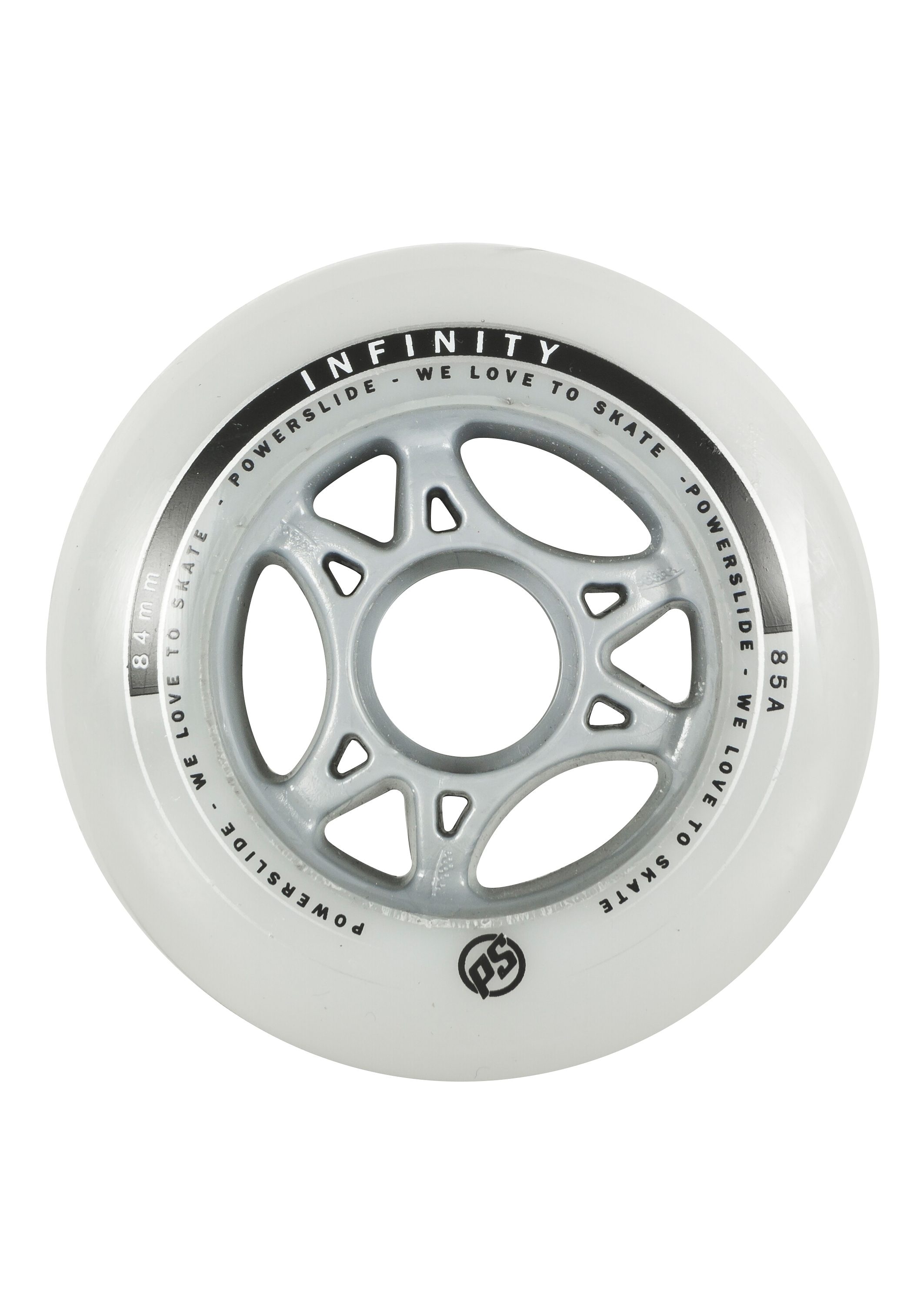 POWERSLIDE Inlineskates-Rolle "Infinity Fitness 4-Pack", 9, weiß, Räder
