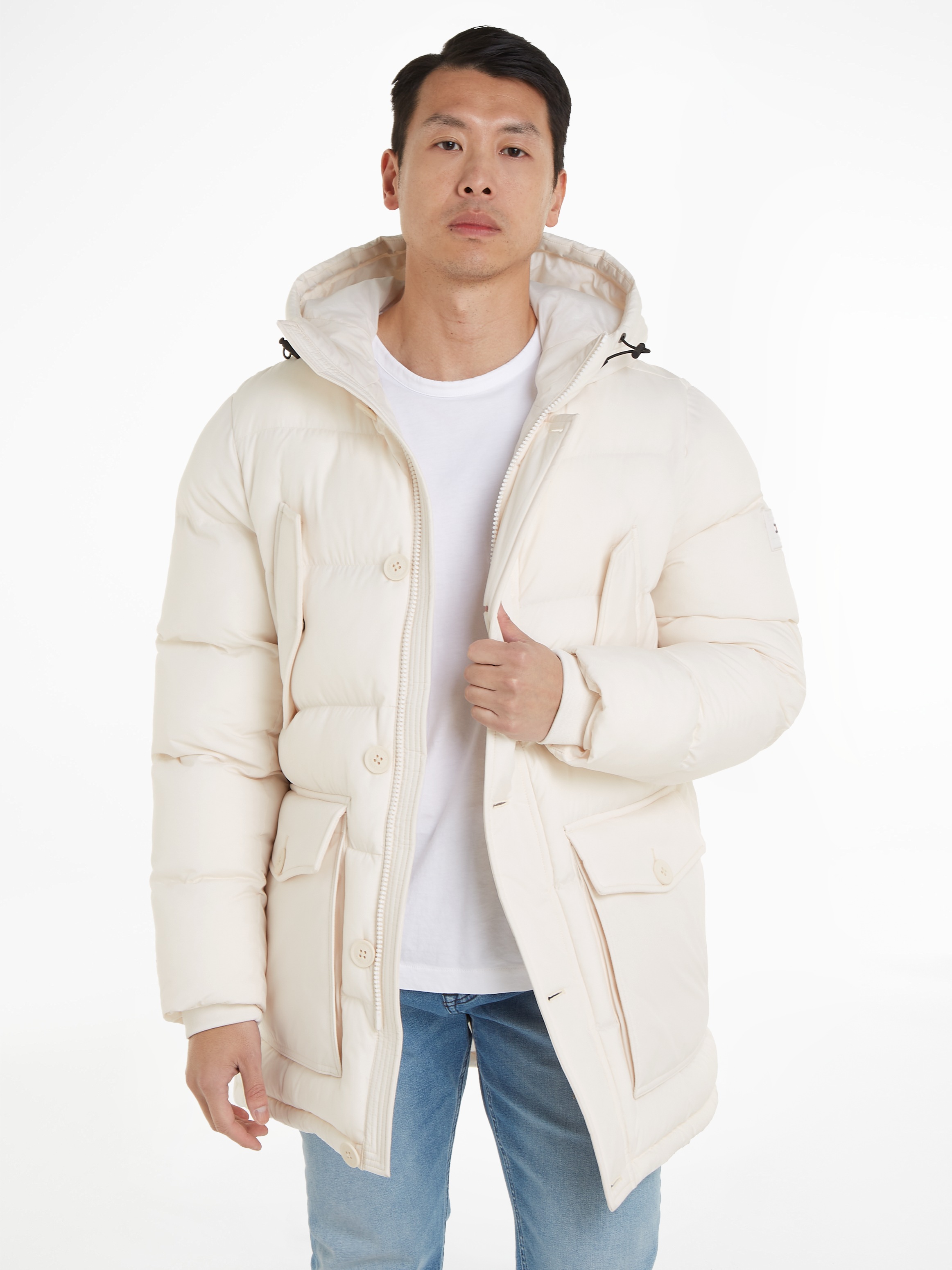 Tommy Hilfiger Parka "CL ESSENTIAL ROCKIE PARKA", mit Kapuze, warm gefütter günstig online kaufen