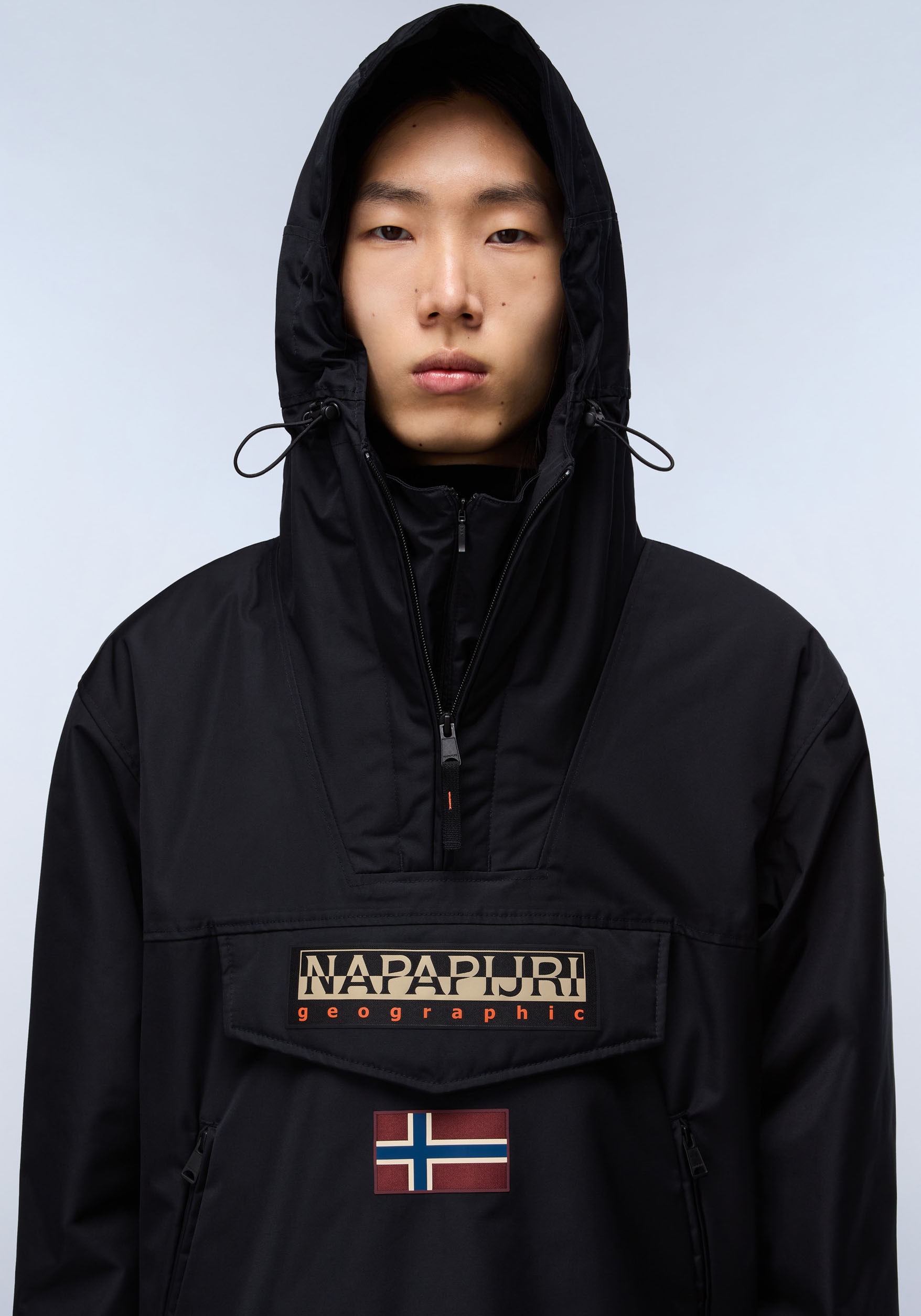 Napapijri Anorak »RAINFOREST«, mit Kapuze, regular fit, mit seitlichen Reißverschluss, Belüftungsösen