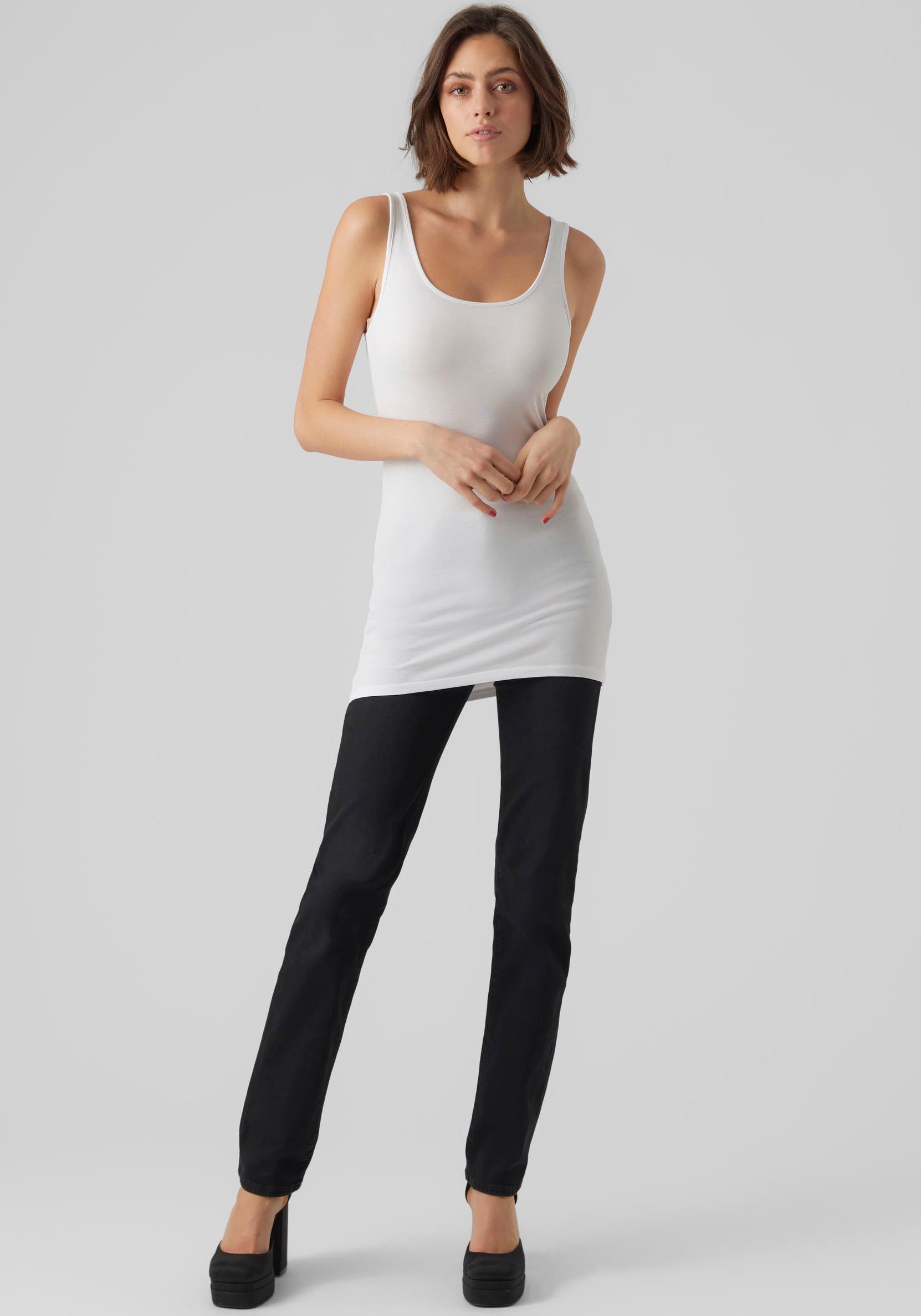 Thumbnail - Vero Moda Tanktop "VMMAXI MY SOFT LONG TANK TOP 2-PACK", (Packung, 2 tlg.)