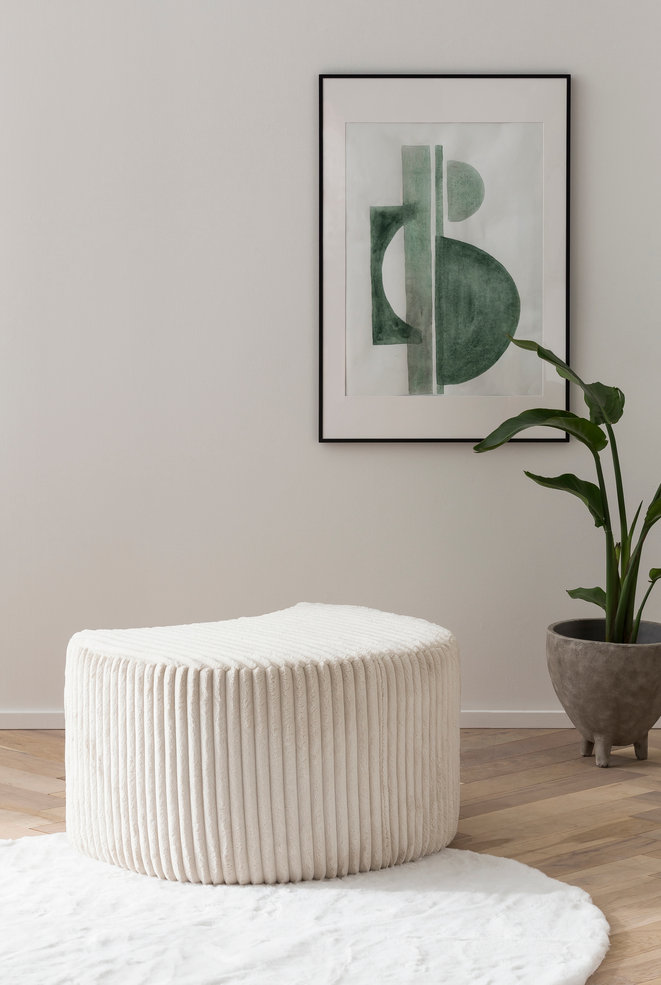 Home affaire Hocker "MAISIE Cord, passende Ergänzung Big-Drehsessel" in 3 Farben