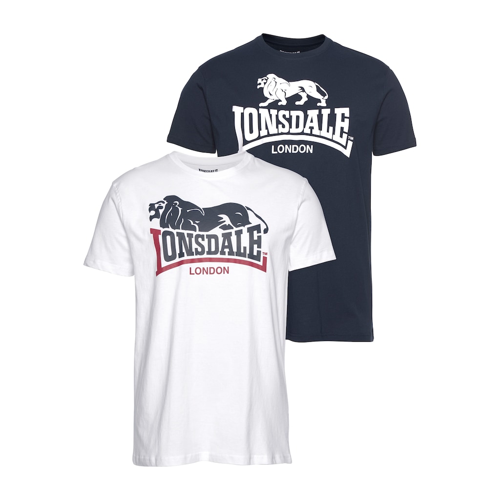 Lonsdale T-Shirt »LOSCOE« (Packung 2 tlg. 2er-Pack)