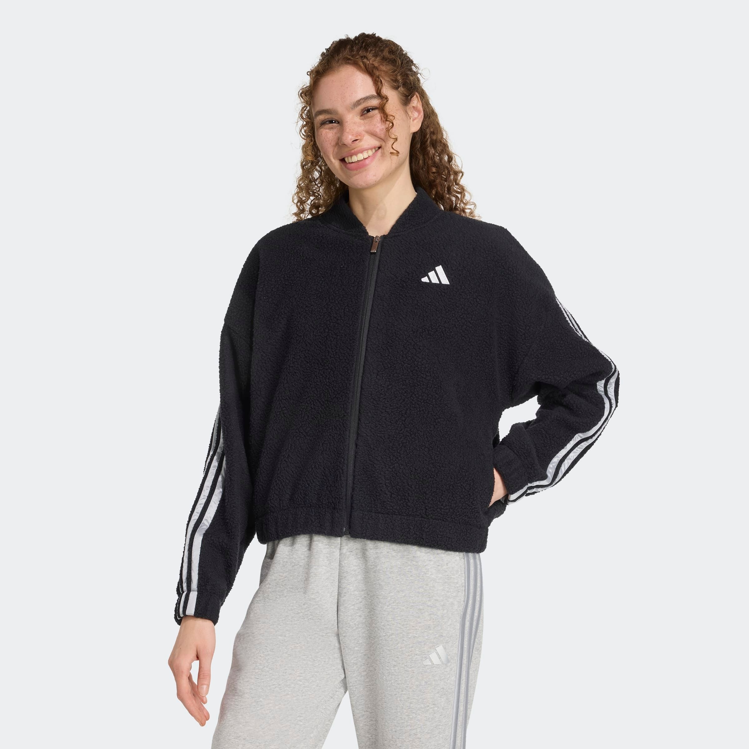adidas Sportswear Kapuzensweatshirt "CITY TECH HIGH PILE MIT DURCHGEHENDEM REISSVERSCHLUSS"