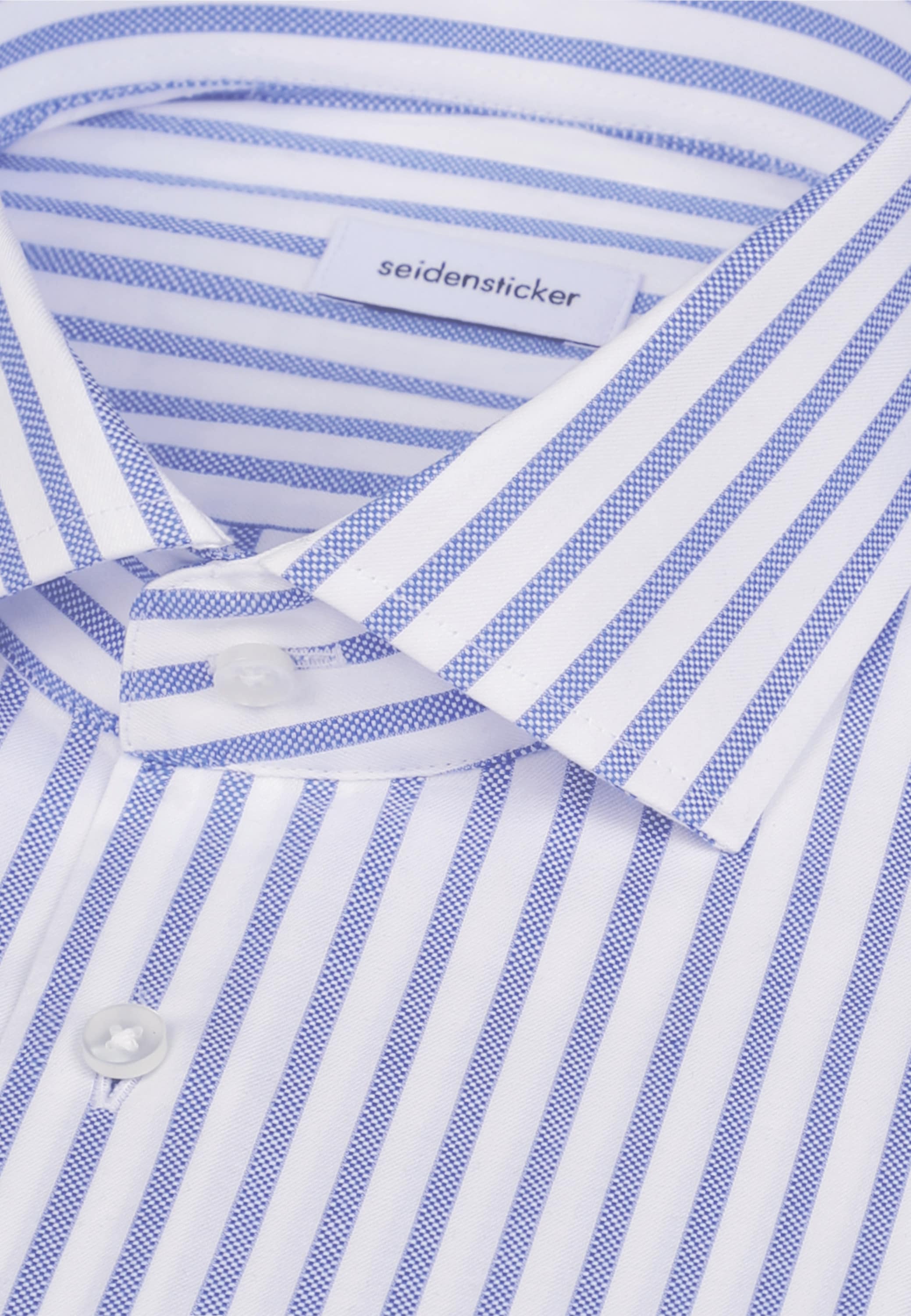 seidensticker Businesshemd »Schwarze Rose« Slim 1/1 Kentkragen Gestreift