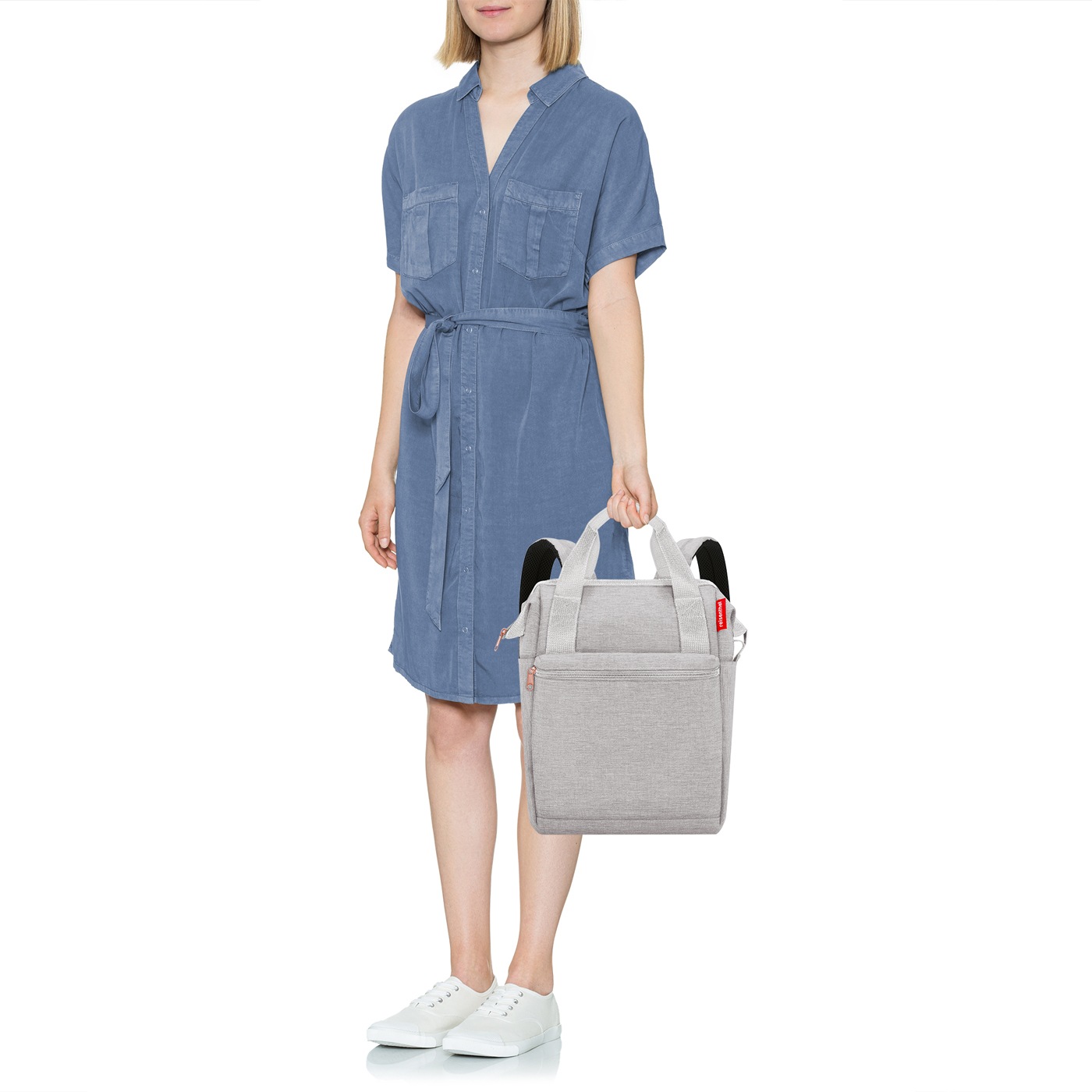 REISENTHEL® Rucksack »reisenthel allrounder R« Stecklasche zur Befestigung an Reisetrolley-Griffen