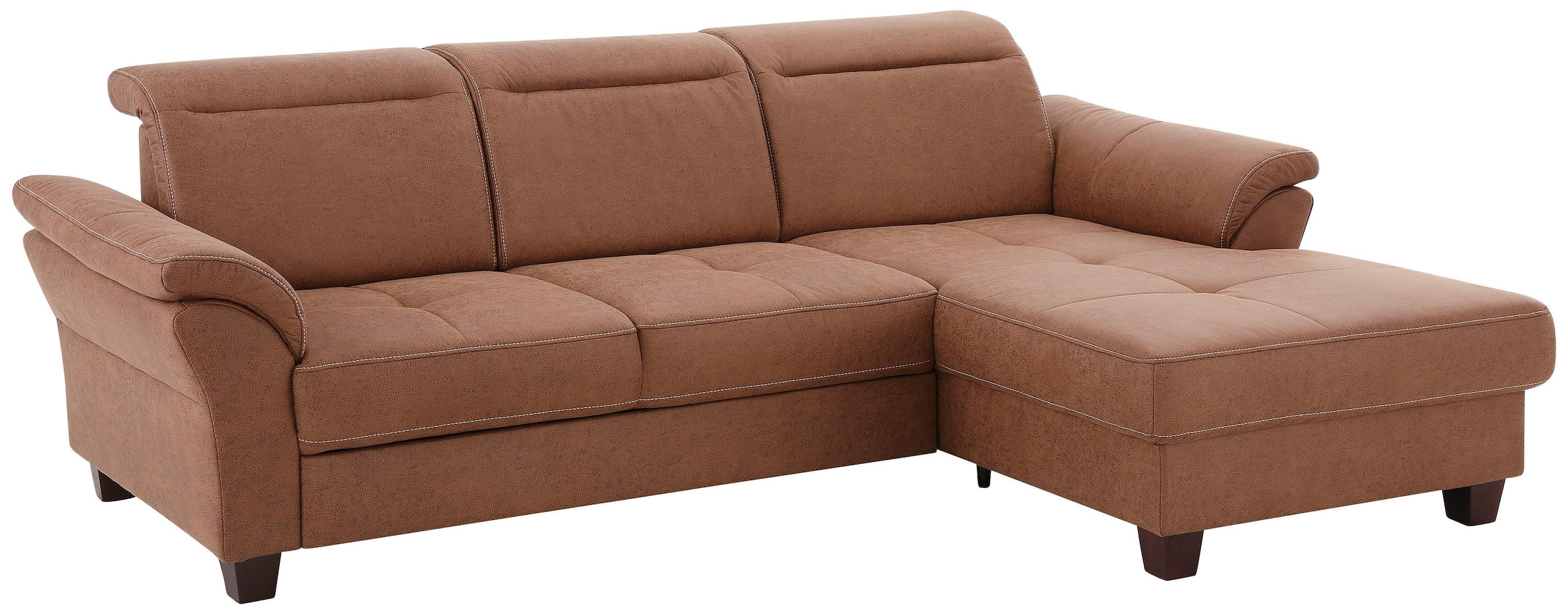 Home affaire Ecksofa »Solvei L-Form«, mit Recamierenabschluß und Sitztiefenverstellung