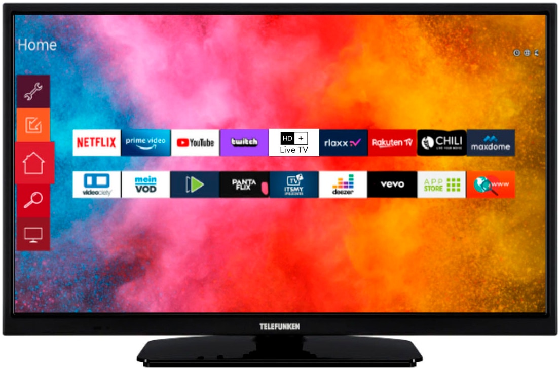 Telefunken LED-Fernseher »L24H554M1CWV« 60 cm/24 HD ready Smart-TV mit 12-Volt Anschluss