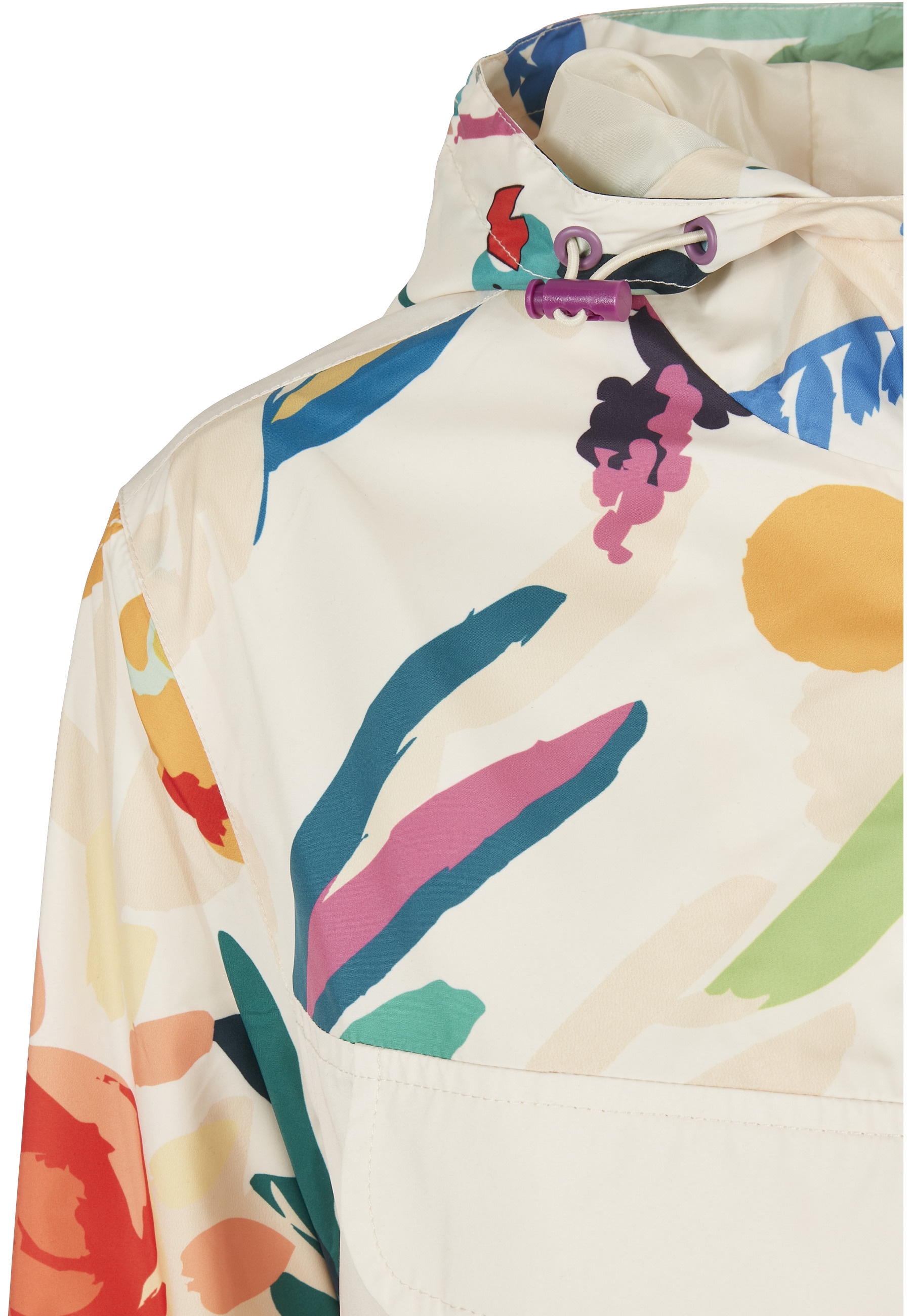 URBAN CLASSICS Langmantel »Urban Classics Damen Ladies Mixed Pull Over Jacket«