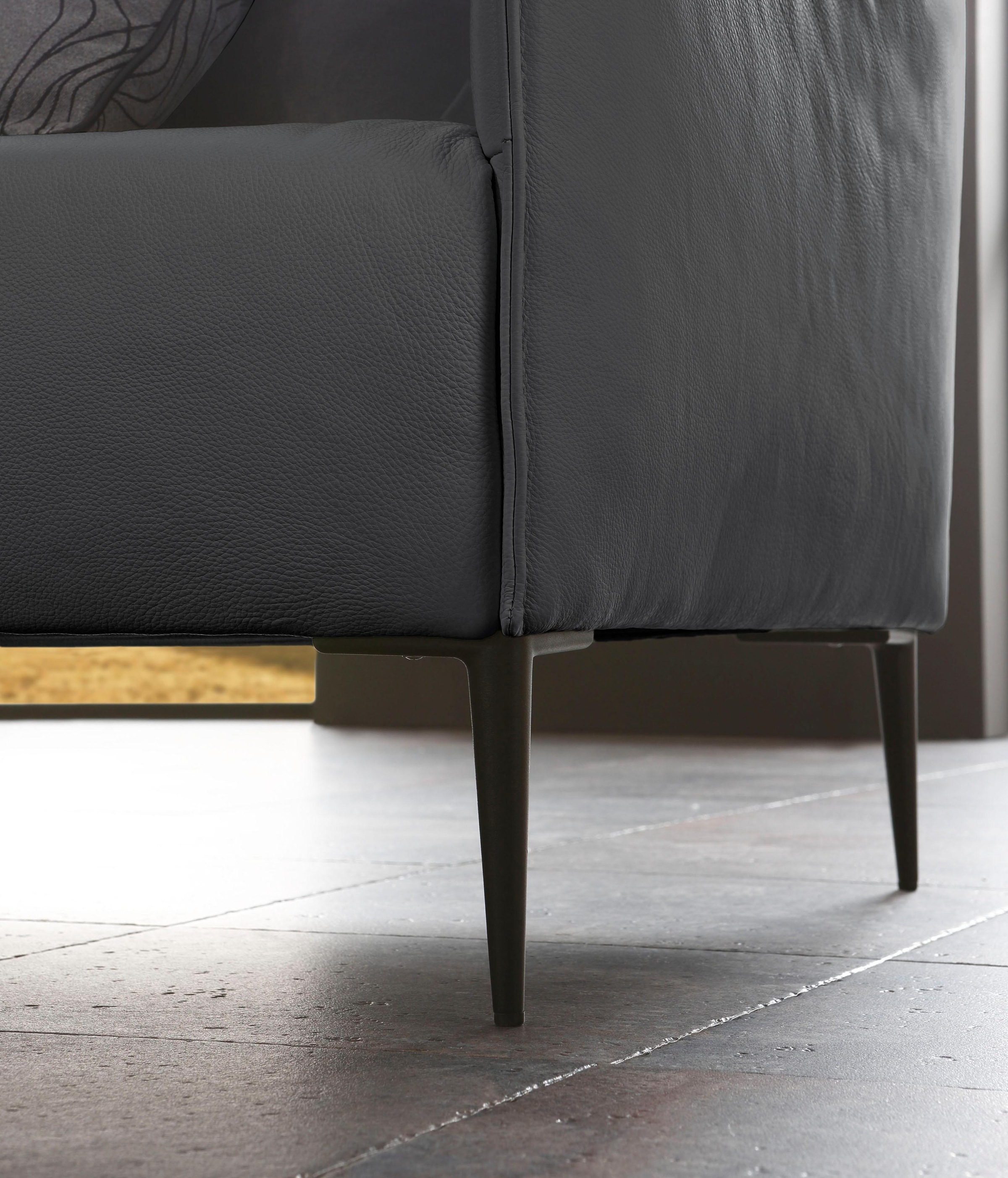 W.SCHILLIG 2-Sitzer »sally«, mit Metallfüßen in Schwarz pulverbeschichtet, Breite 154 cm