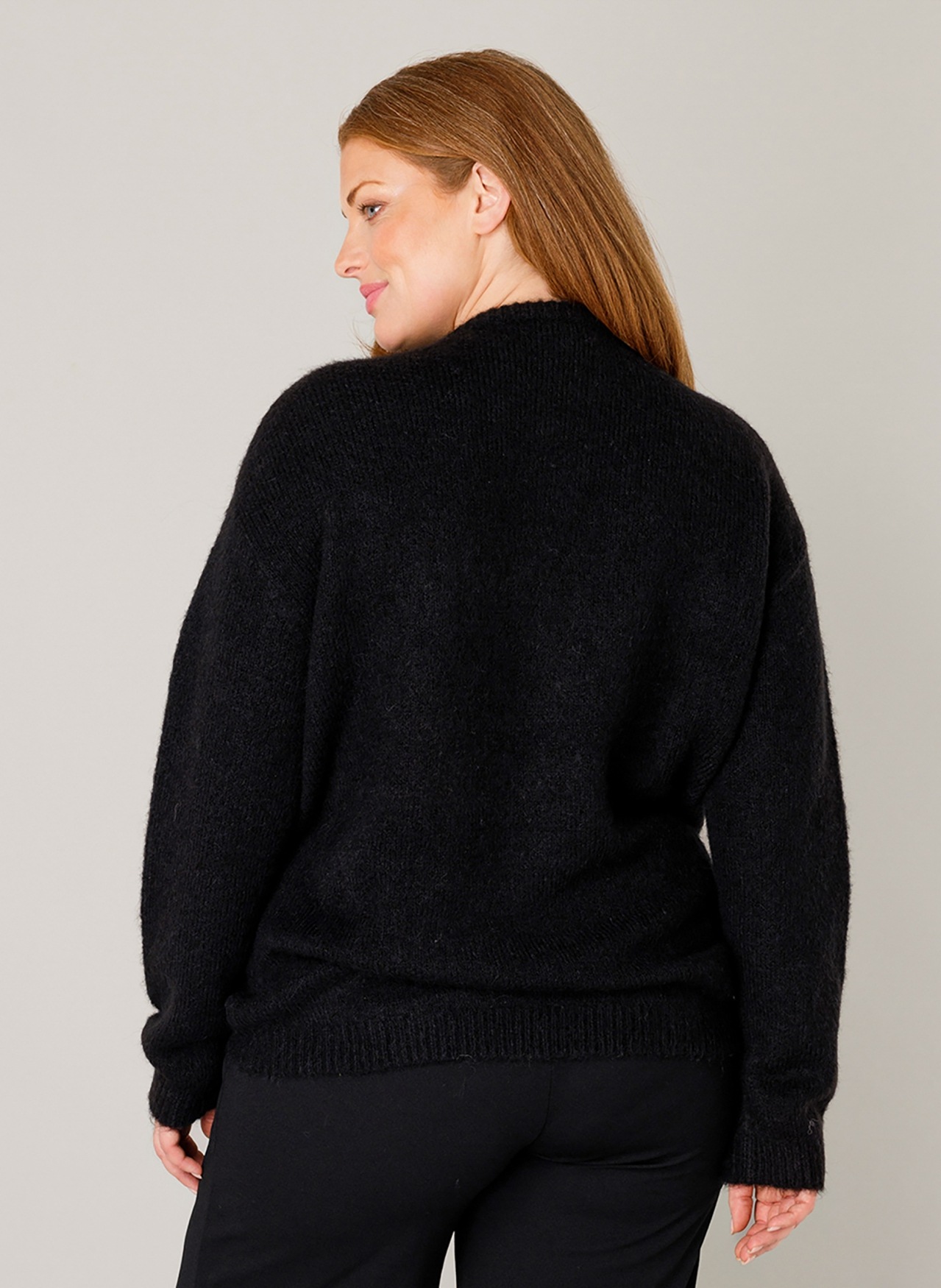 Base Level Curvy Strickpullover "Yanara" mit Wolle und Elasthan günstig online kaufen
