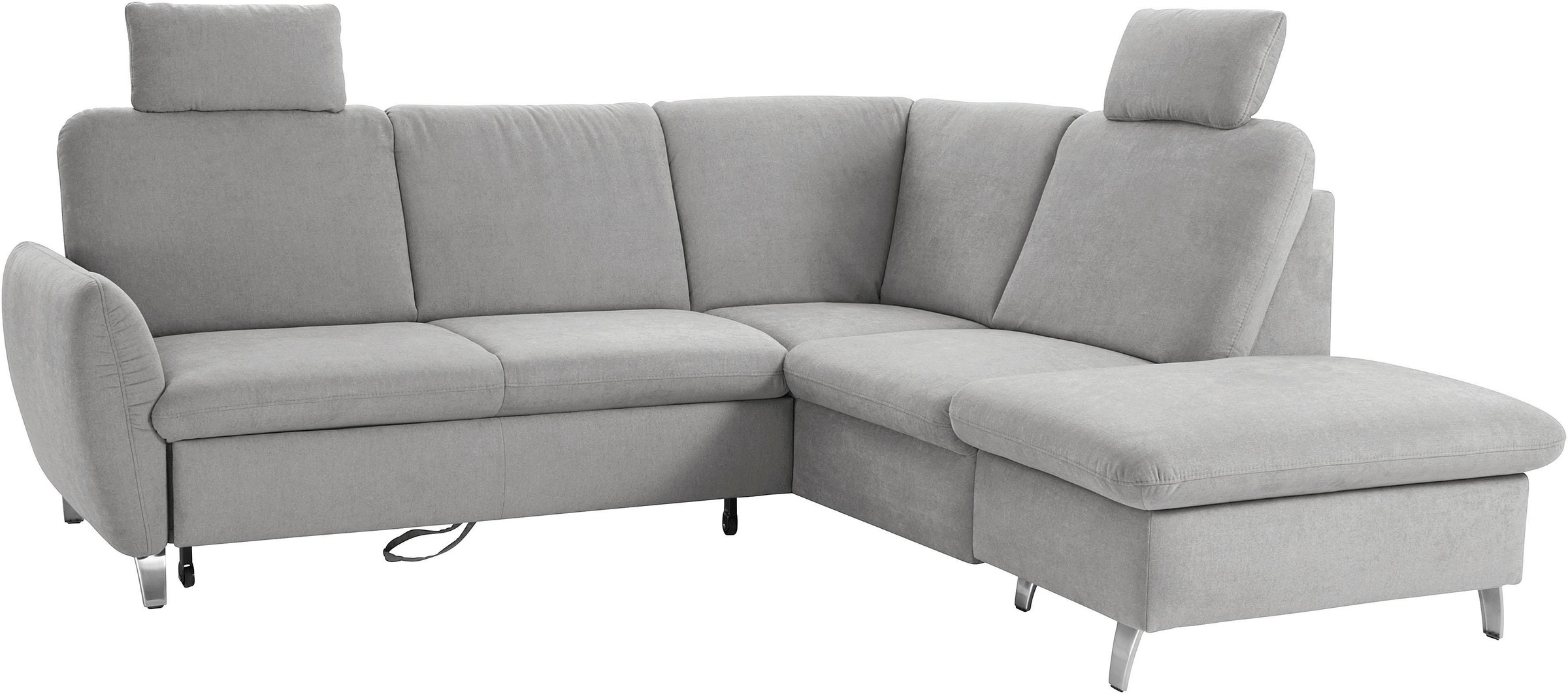 sit&more Ecksofa »Daytona L-Form«, mit Federkern, zwei Kopfstützen und wahlweise mit Bettfunktion