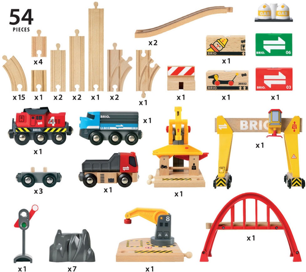 BRIO® Spielzeug-Eisenbahn »BRIO® WORLD, Frachten Set Deluxe«, (Set), FSC®- schützt Wald - weltweit