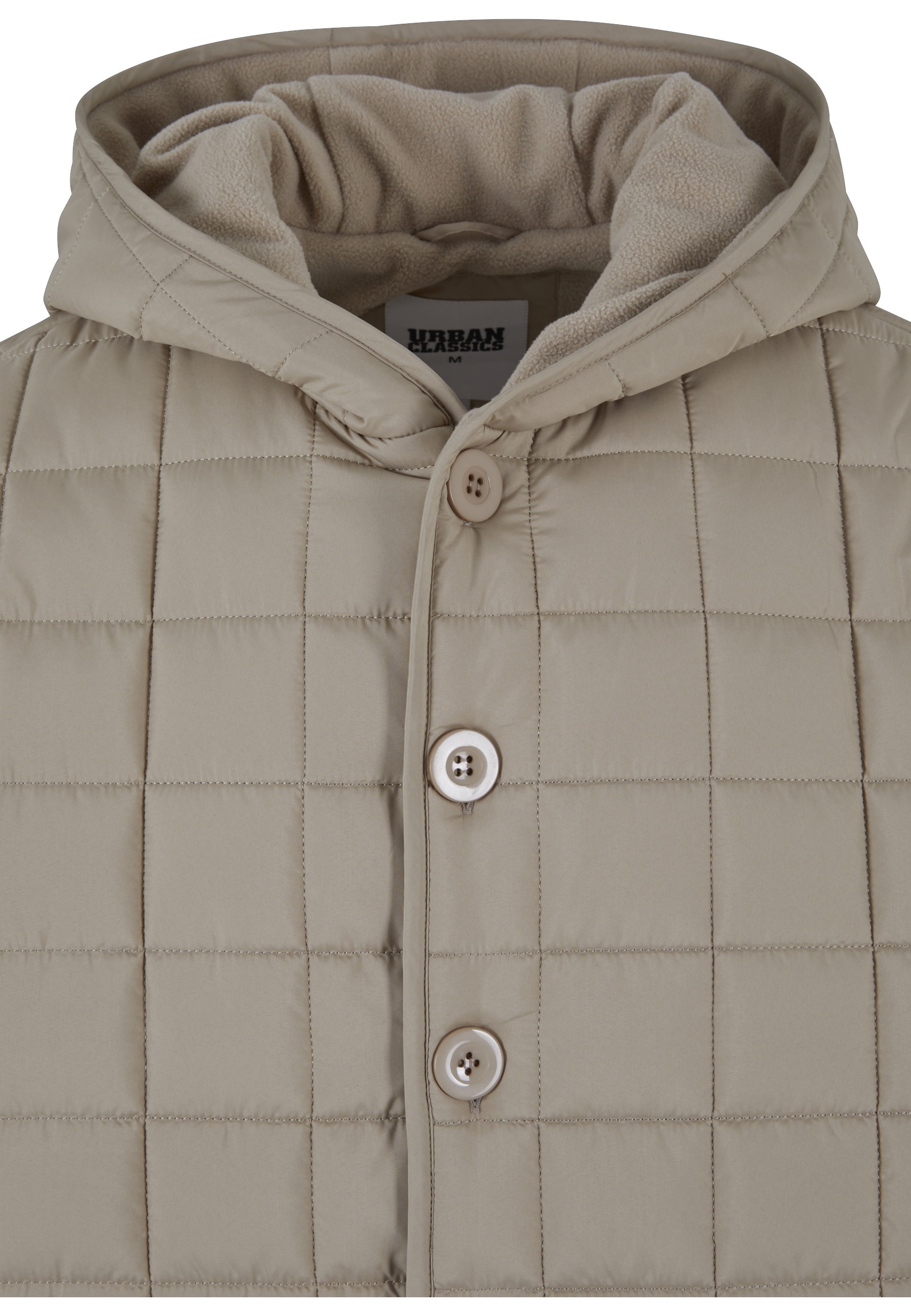 URBAN CLASSICS Winterjacke »Urban Classics Herren Polar Fleece Lined Parka« 1 Stk. tlg. mit Kapuze
