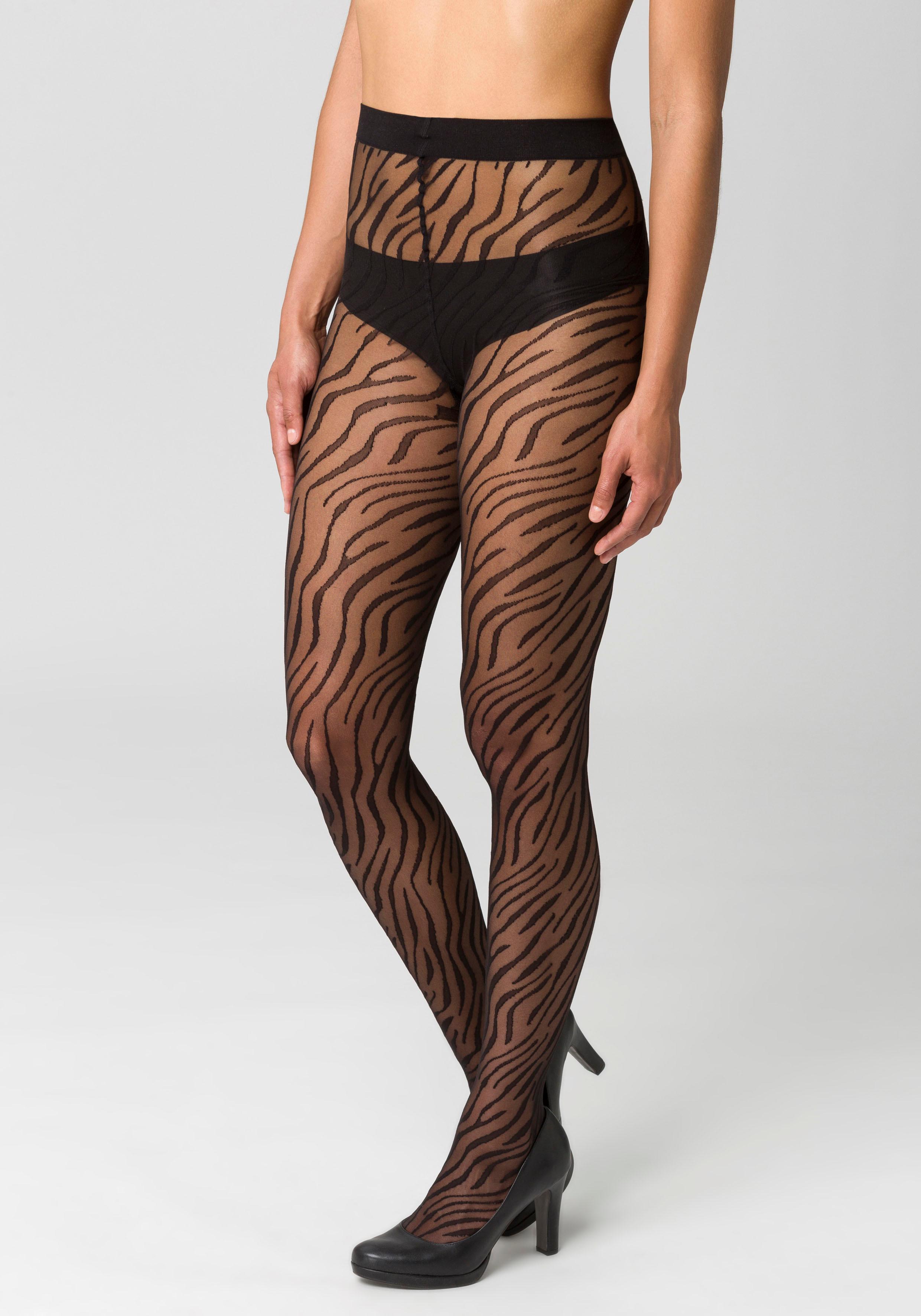Thumbnail - petite fleur gold Feinstrumpfhose 20 mit animal Print