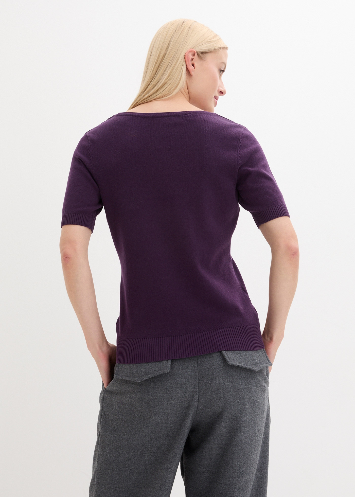 bonprix Strickpullover »Kurzarm Pullover« Kurzarm Pullover