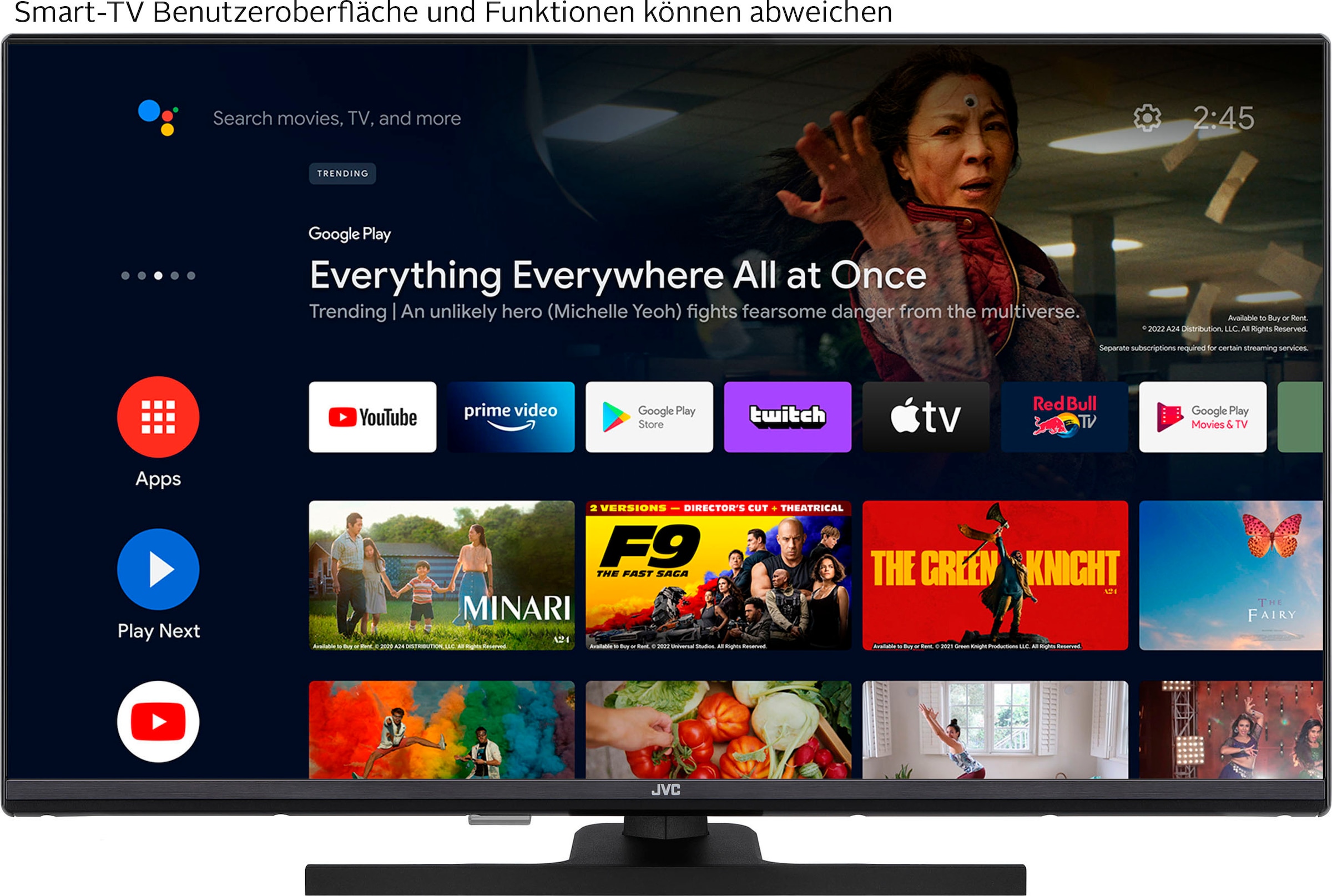 JVC QLED-Fernseher »LT-32VQF545A«, Full HD, Android TV-Smart-TV