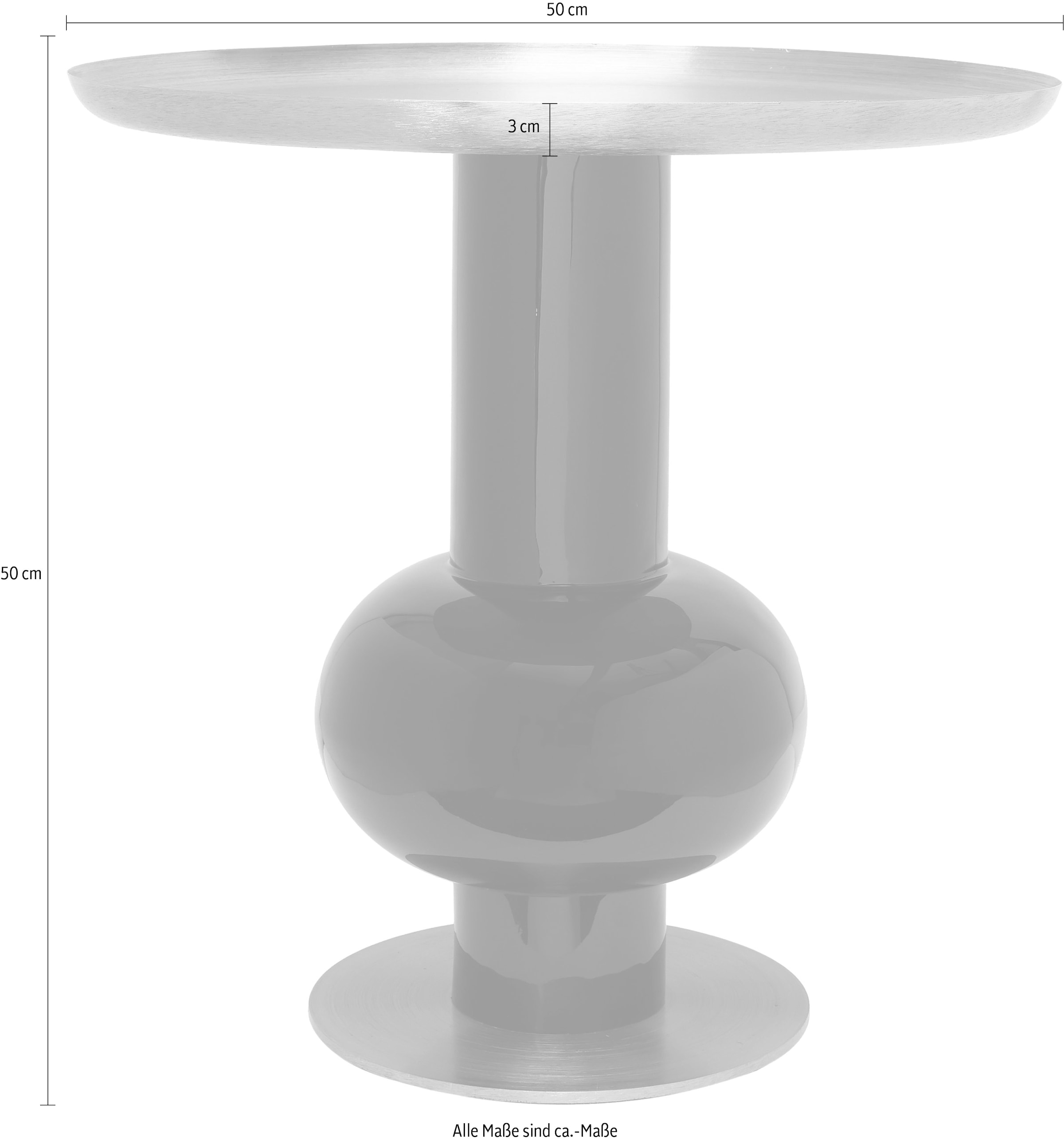 Kayoom Beistelltisch »Art Deco 2225, Beistelltisch aus Eisen, dekoratives Design«, (1 St.), Handarbeit, lackierter Tisch mit Metalleffekten, dekorativ
