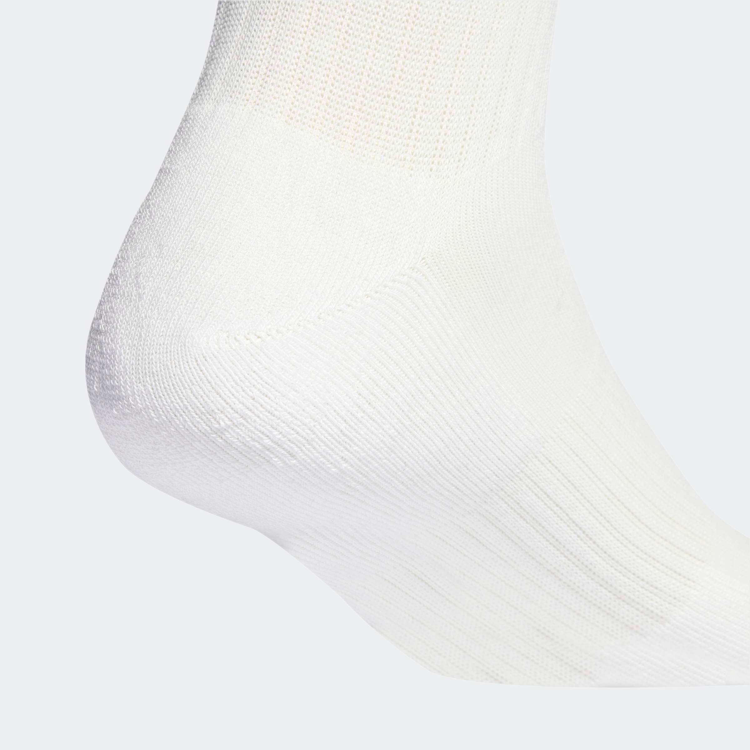 Funktionssocken ADIDAS PERFORMANCE "3-STREIFEN DÄMPFENDE SPORTSWEAR CREW, 3 PAAR", Damen, Gr. L (43/45), weiß, schwarz, collegiate gold, Obermaterial: 59% Baumwolle, 37% Polyester, 3% Elasthan, 1% Polyamid, Socken 3