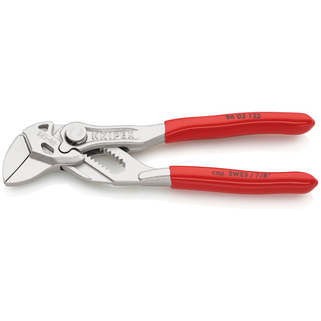 Knipex Zangenschlüssel »86 03 125 Mini, Zange und Schraubenschlüssel in einem Werkzeug«, (1 tlg.)