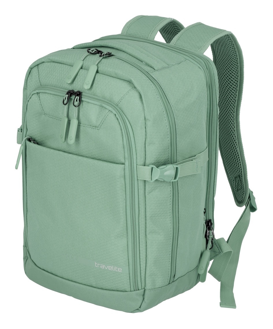 travelite Laptoprucksack »KICK OFF Cabin Rucksack«, Reiserucksack Freizeitrucksack Kabinengepäck Arbeitsrucksack