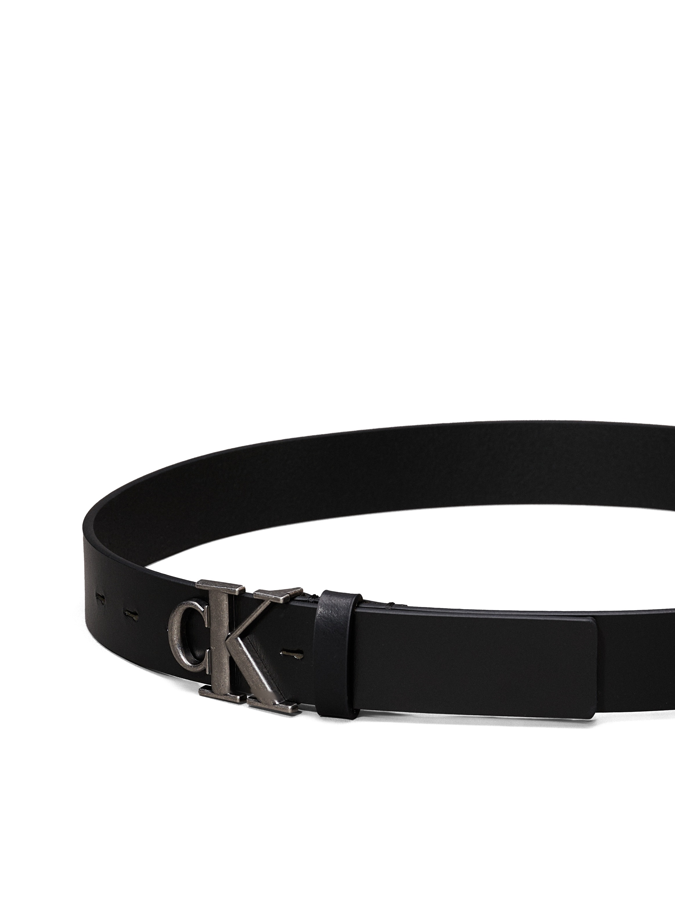 Calvin Klein Jeans Ledergürtel »MONOGRAM PLAQUE BUCKLE 35MM«, im schlichten Design
